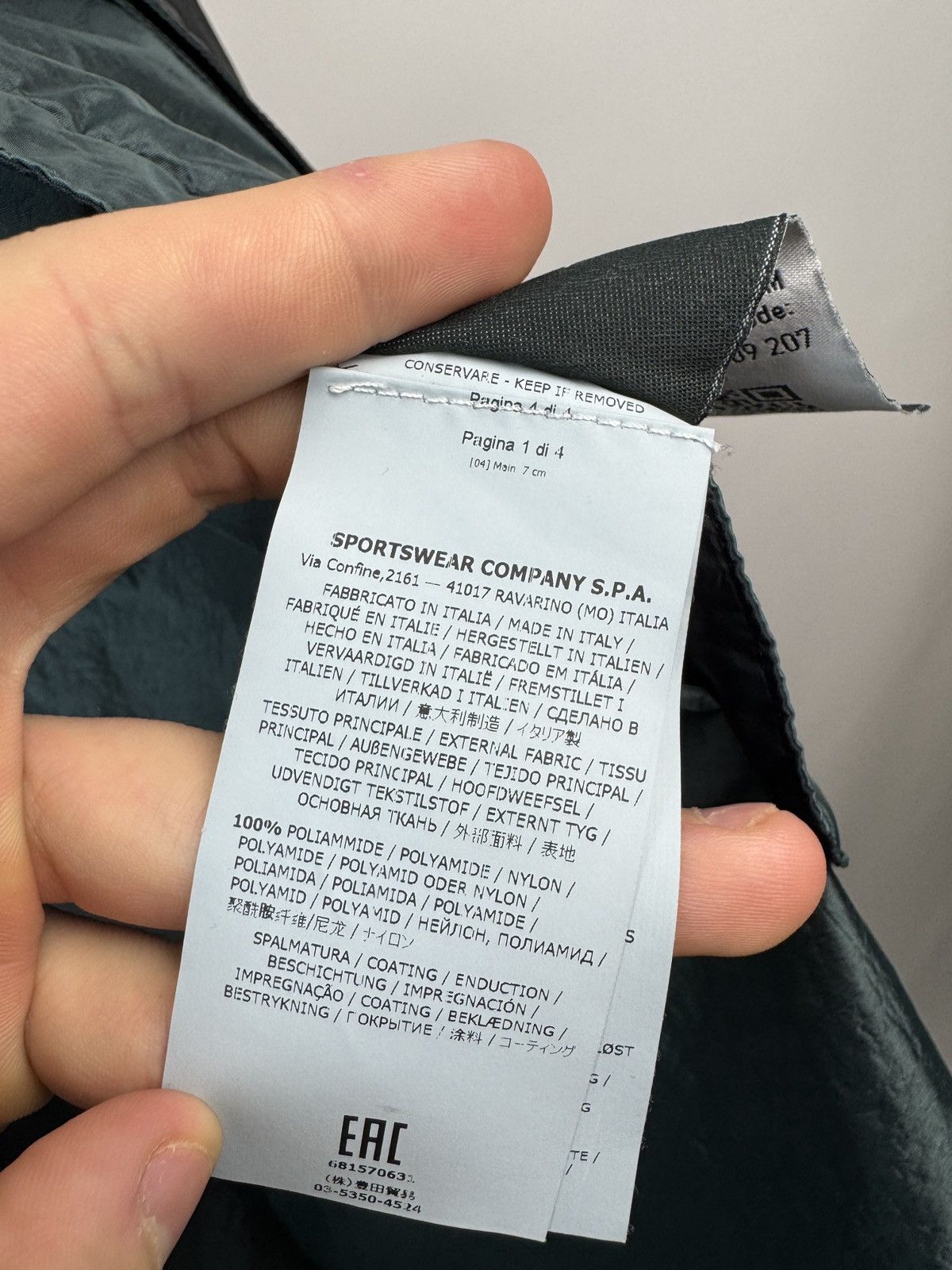 Stone Island Stone Island Lamy Velour Packable Coat Size L Size US L / EU 52-54 / 3 - 17 Thumbnail