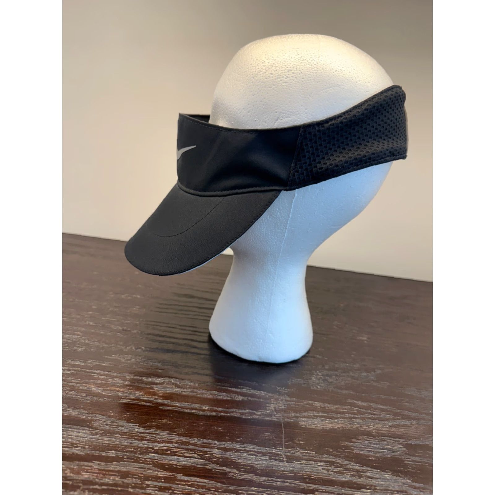 Nike Nike Golf Hat Mens Medium Black Tailwind Dri-Fit Visor Tennis Pickleball Hike Size ONE SIZE - 5 Thumbnail