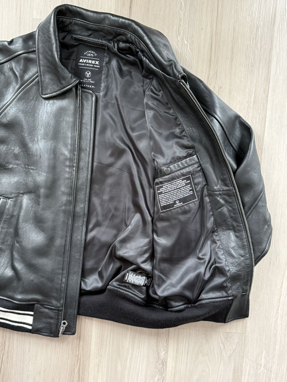 Avirex AVIREX LEATHER BOMBER JACKET Size US M / EU 48-50 / 2 - 3 Thumbnail