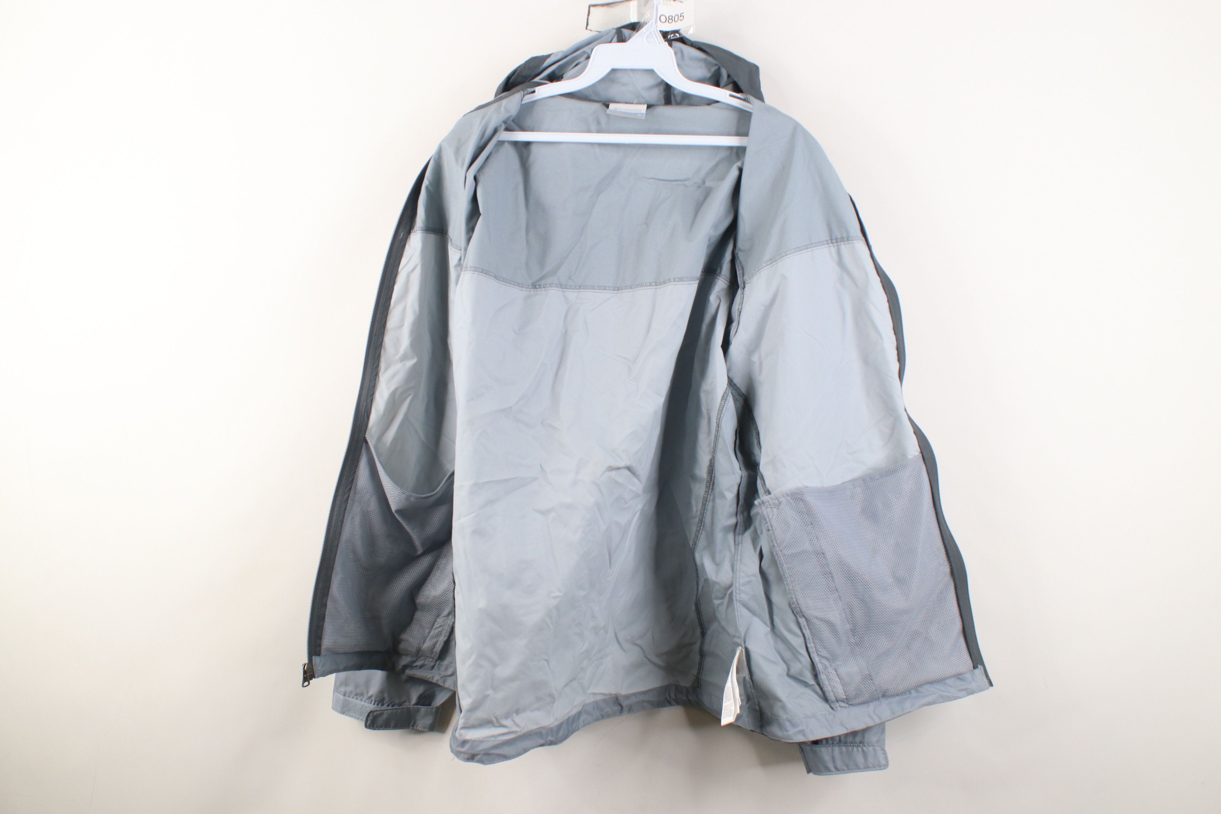 Columbia Y2K Columbia Color Block Hooded Windbreaker Rain Jacket Gray Size US M / EU 48-50 / 2 - 12 Thumbnail