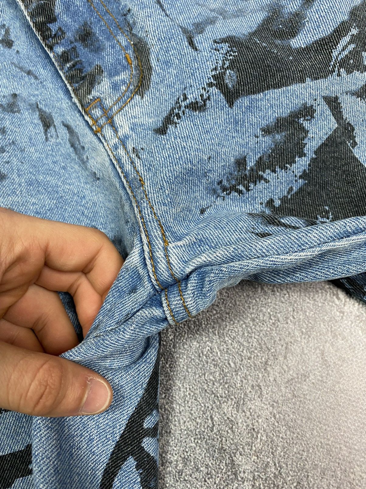 Other Avant-Garde print denim pants cool eyes Size US 30 / EU 46 - 12 Thumbnail