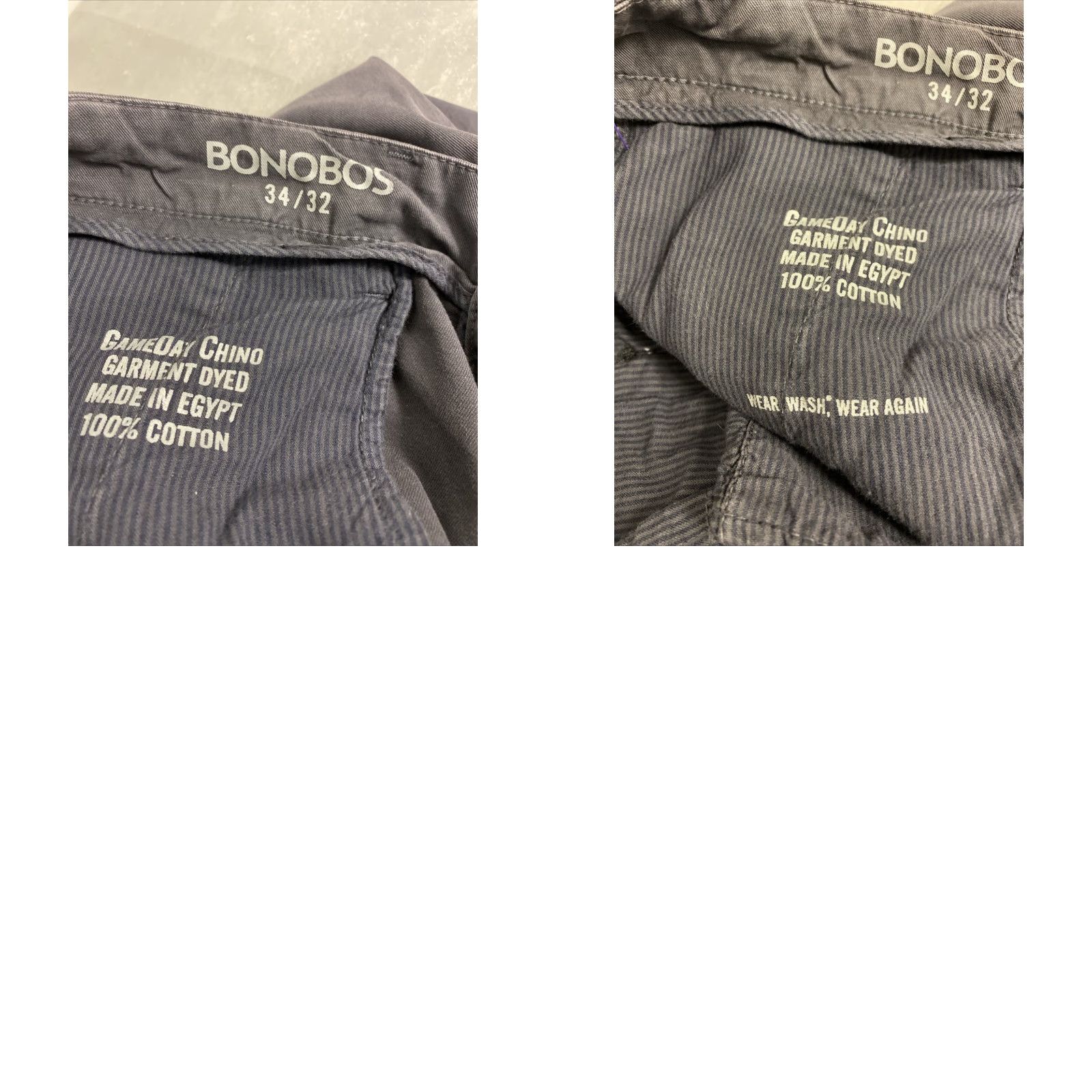 Bonobos BONOBOS Slim Tapered Chino Pants Mens 34x32 Dark Gray Zip Flat Front Regular Rise 10-12 Zip 34 in 32 in Cotton Size US 34 / EU 50 - 8 Thumbnail