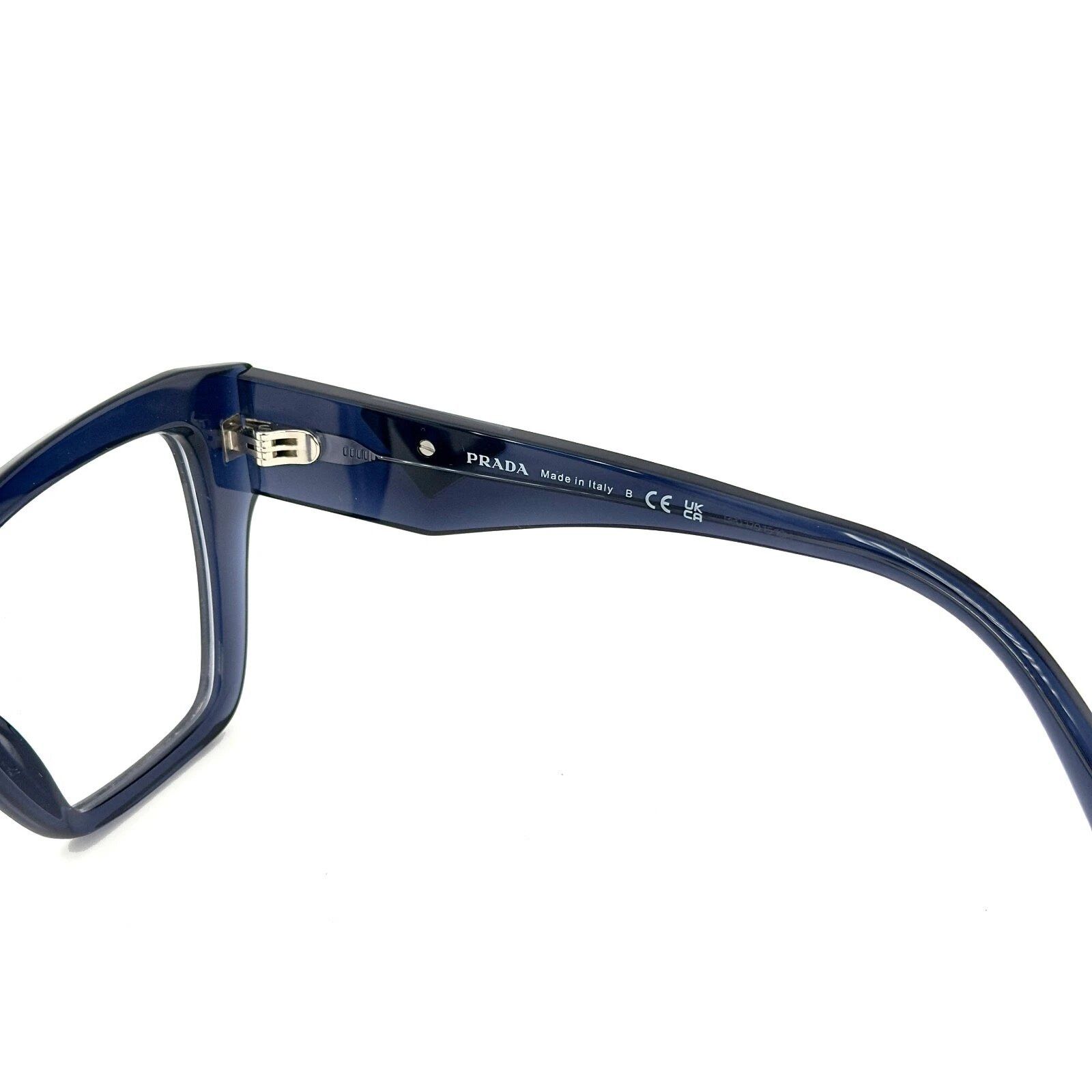 Prada PRADA SYMBOLE PR09ZV Crystal Blue Triangle Eyeglass 09ZV 09Z Size ONE SIZE - 2 Thumbnail