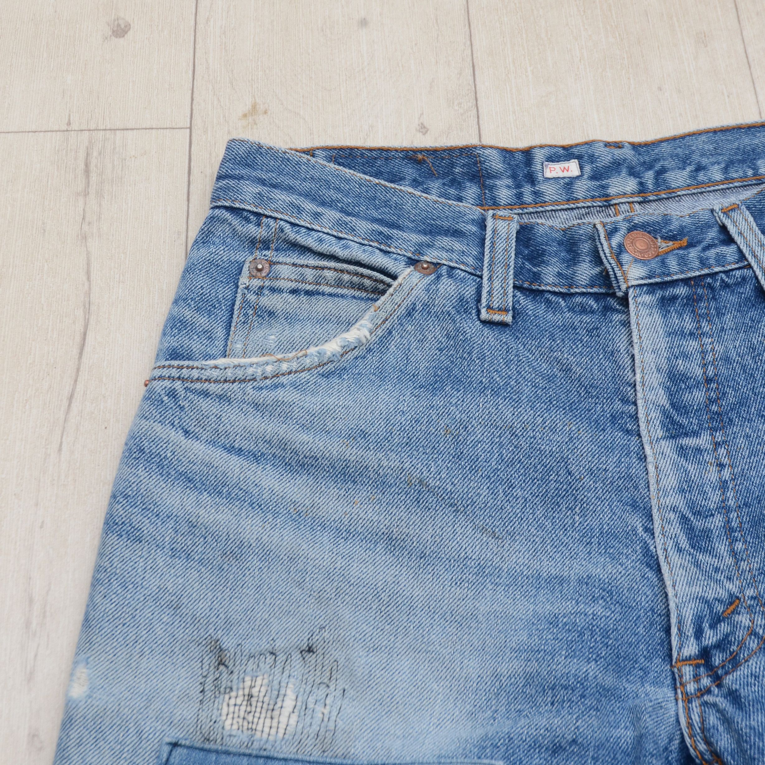 Levi's Vintage Levis Distressed Jeans Orange Tab Boot 80s Y2K Size US 30 / EU 46 - 7 Thumbnail