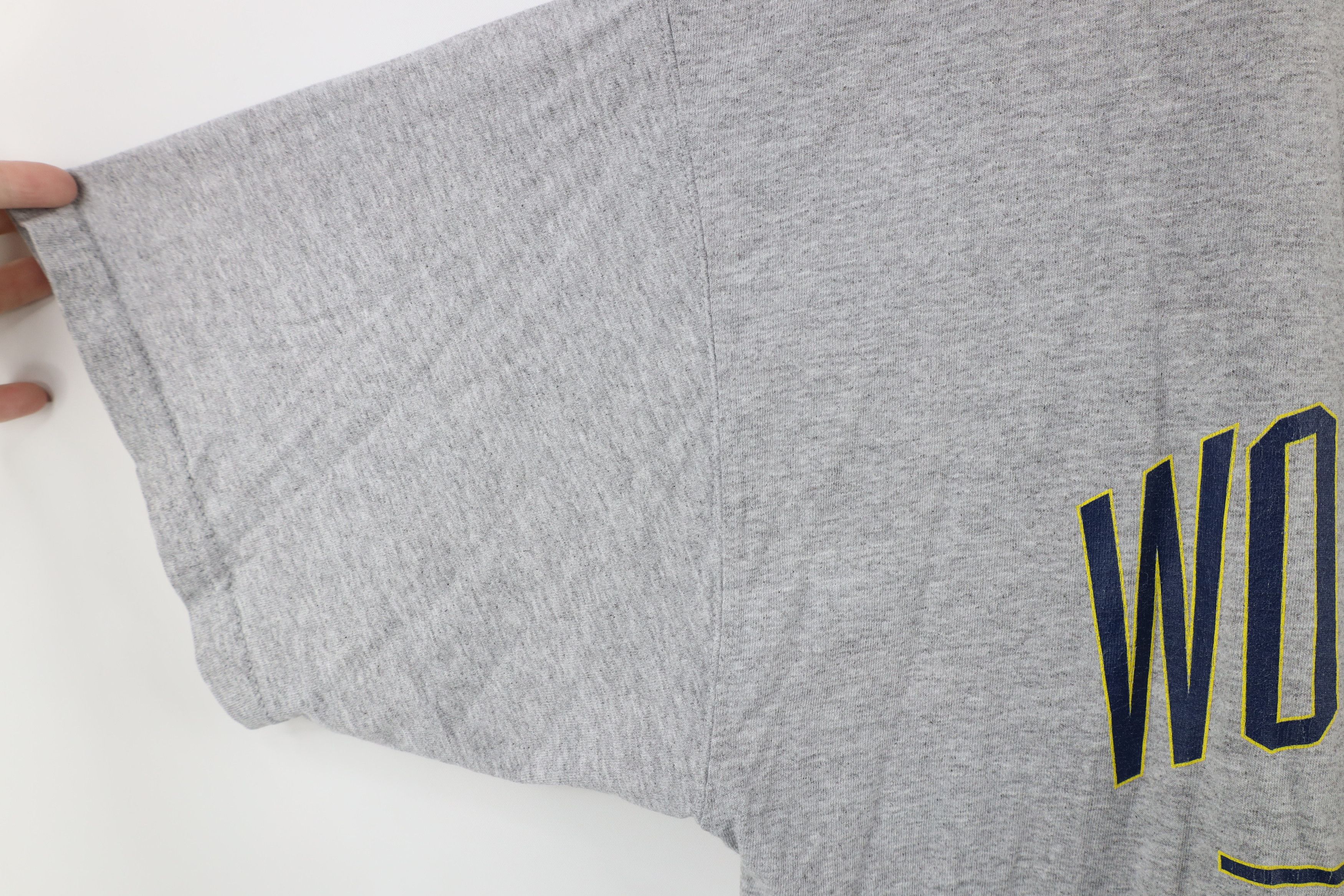 Vintage Vintage 90s University of Michigan Short Sleeve T-Shirt Gray Size US XXL / EU 58 / 5 - 6 Thumbnail