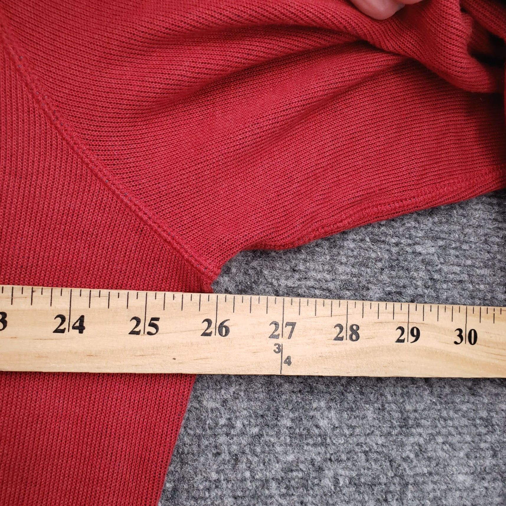 Cremieux Cremieux Sweater Mens XL Red 1/4 Zip Pullover Knit Mock Neck Long Sleeve Zipper (Wait: This seems wrong) Size US XL / EU 56 / 4 - 6 Thumbnail