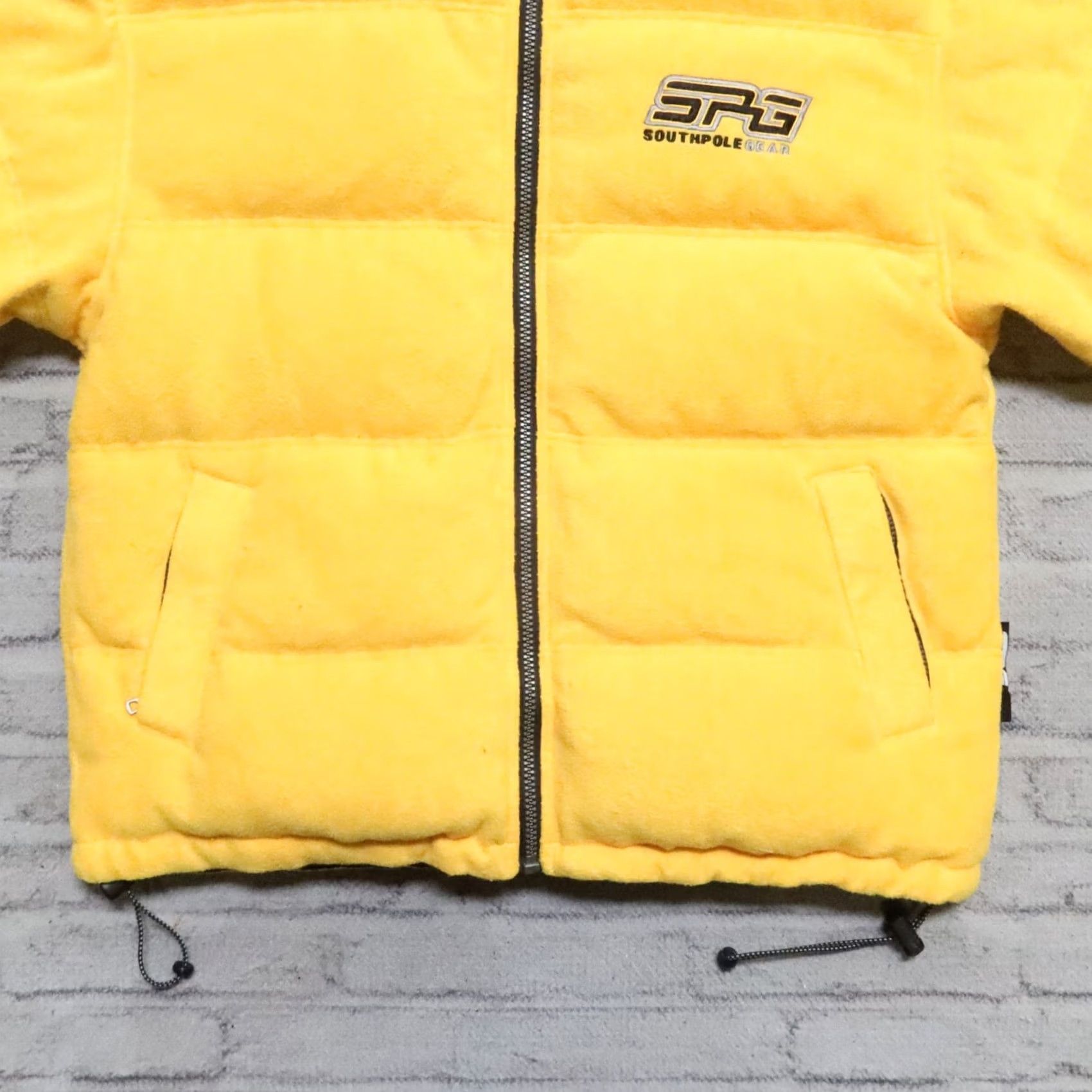 Southpole VINTAGE South Pole Quilted Puffer Down Jacket Shirt Mens L Yellow Hip Hop Rap Size US L / EU 52-54 / 3 - 4 Thumbnail