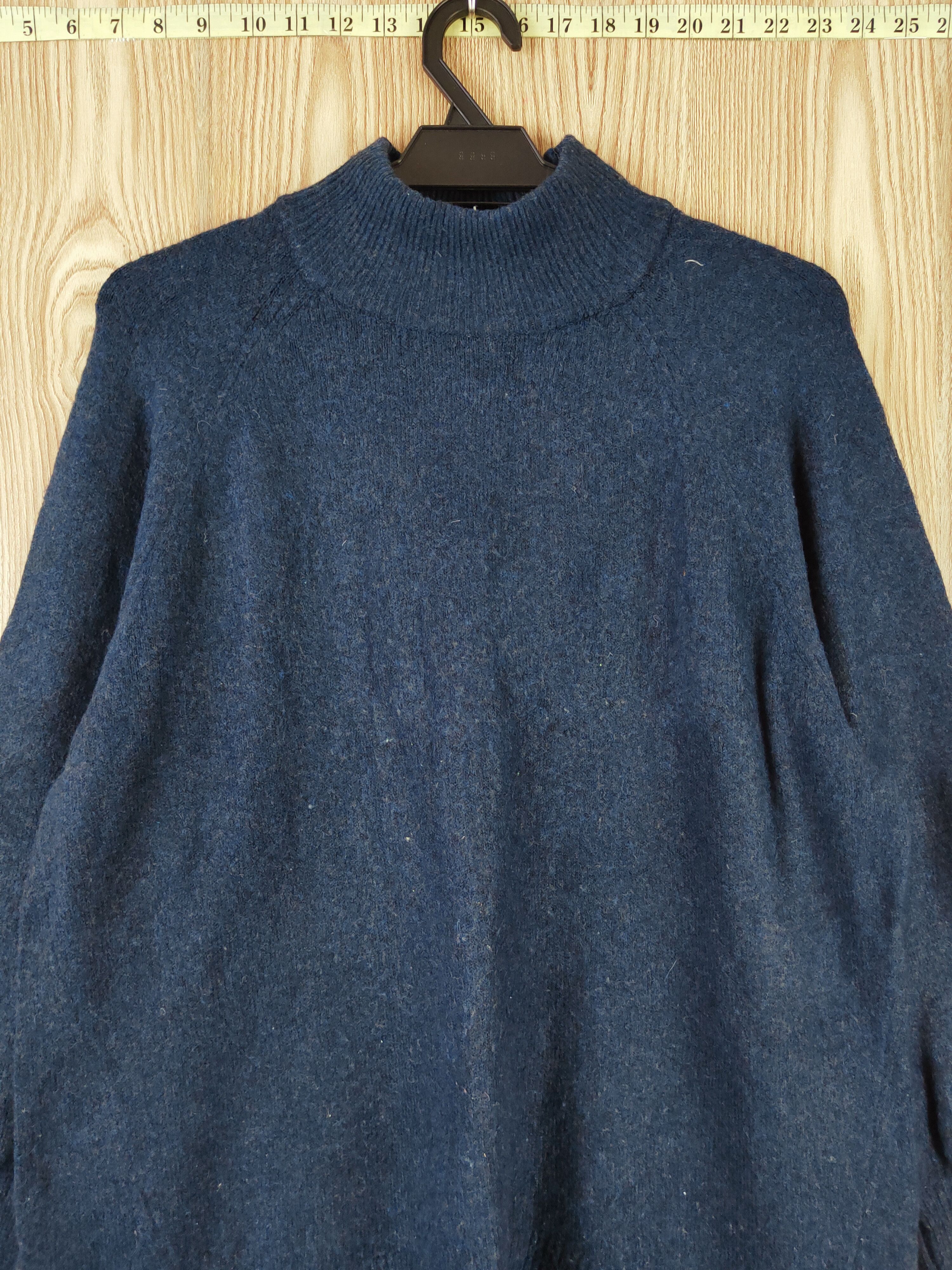 Homespun Knitwear Earth Music & Ecology Navy Knitwear Sweatshirts #W734 Size US L / EU 52-54 / 3 - 2 Thumbnail