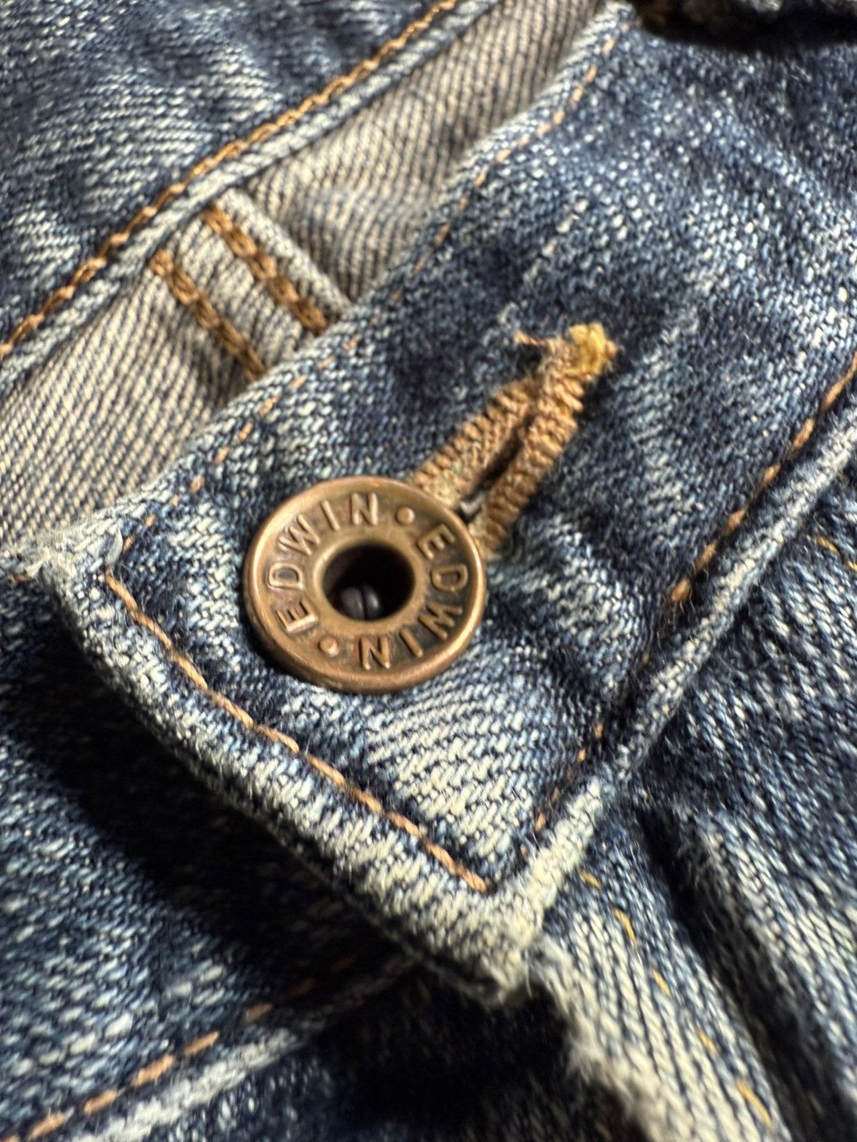 Edwin 90’s EDWIN 505ZX RARE JAPANESE POCKET LOGO RETRO DENIM PANTS Size US 34 / EU 50 - 11 Thumbnail