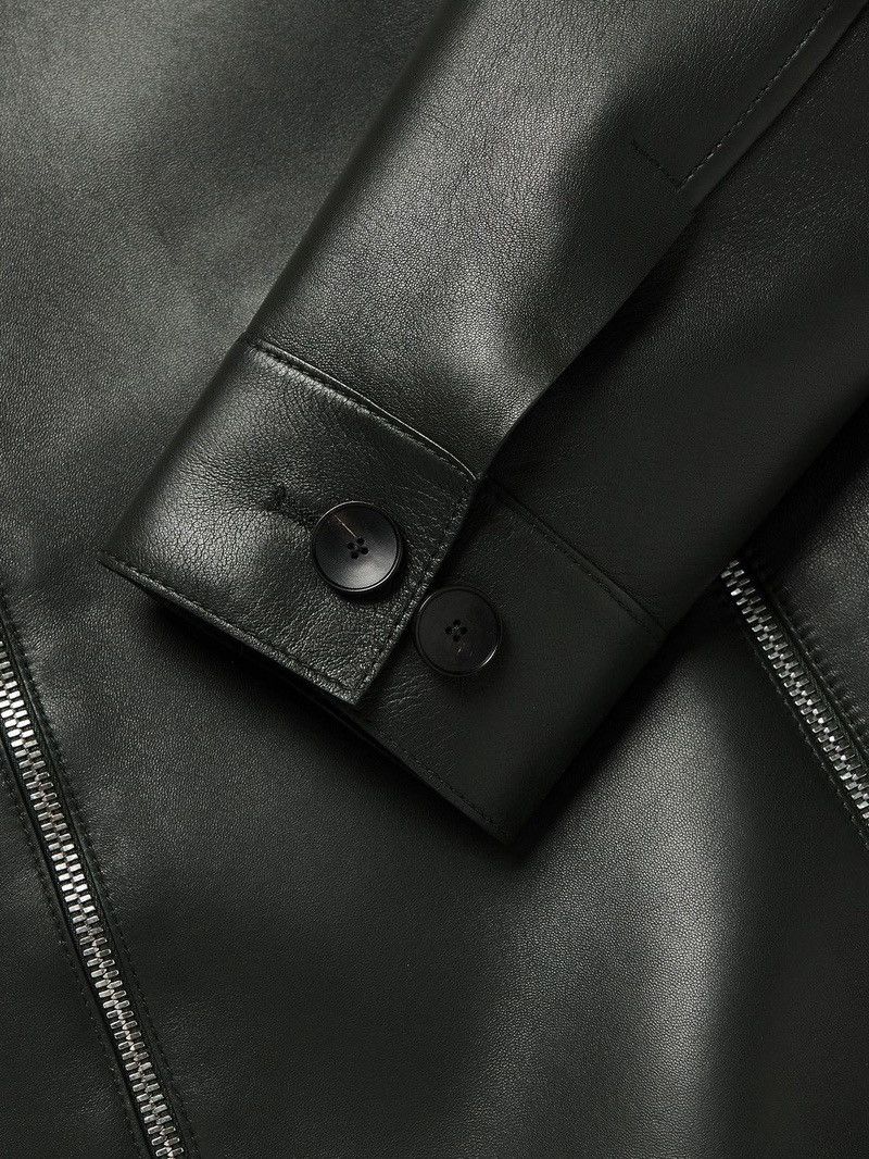 Mr P. Dark Green Mr. P Leather Jacket Size US L / EU 52-54 / 3 - 5 Thumbnail