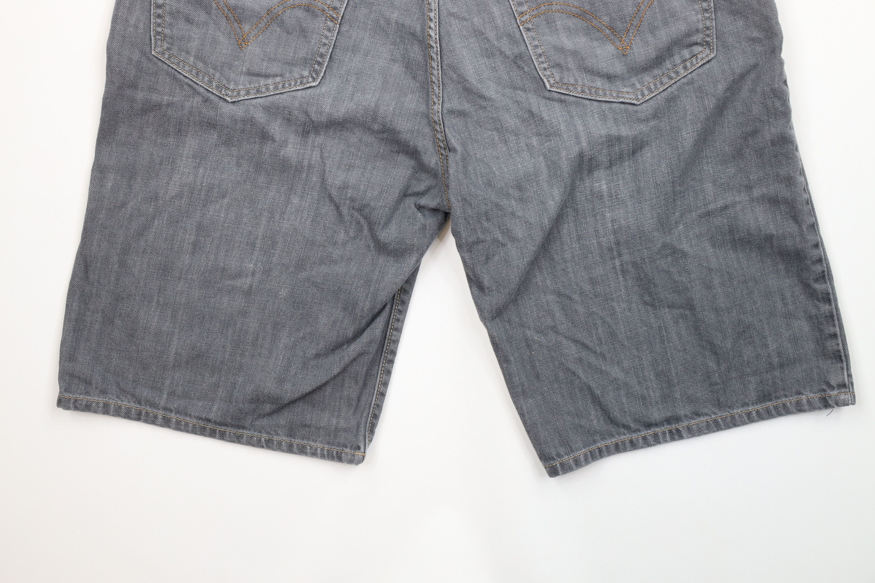 Levi's × Vintage Vintage Y2K Levis 569 Fit Denim Jean Shorts Jorts Gray Size US 34 / EU 50 - 13 Thumbnail