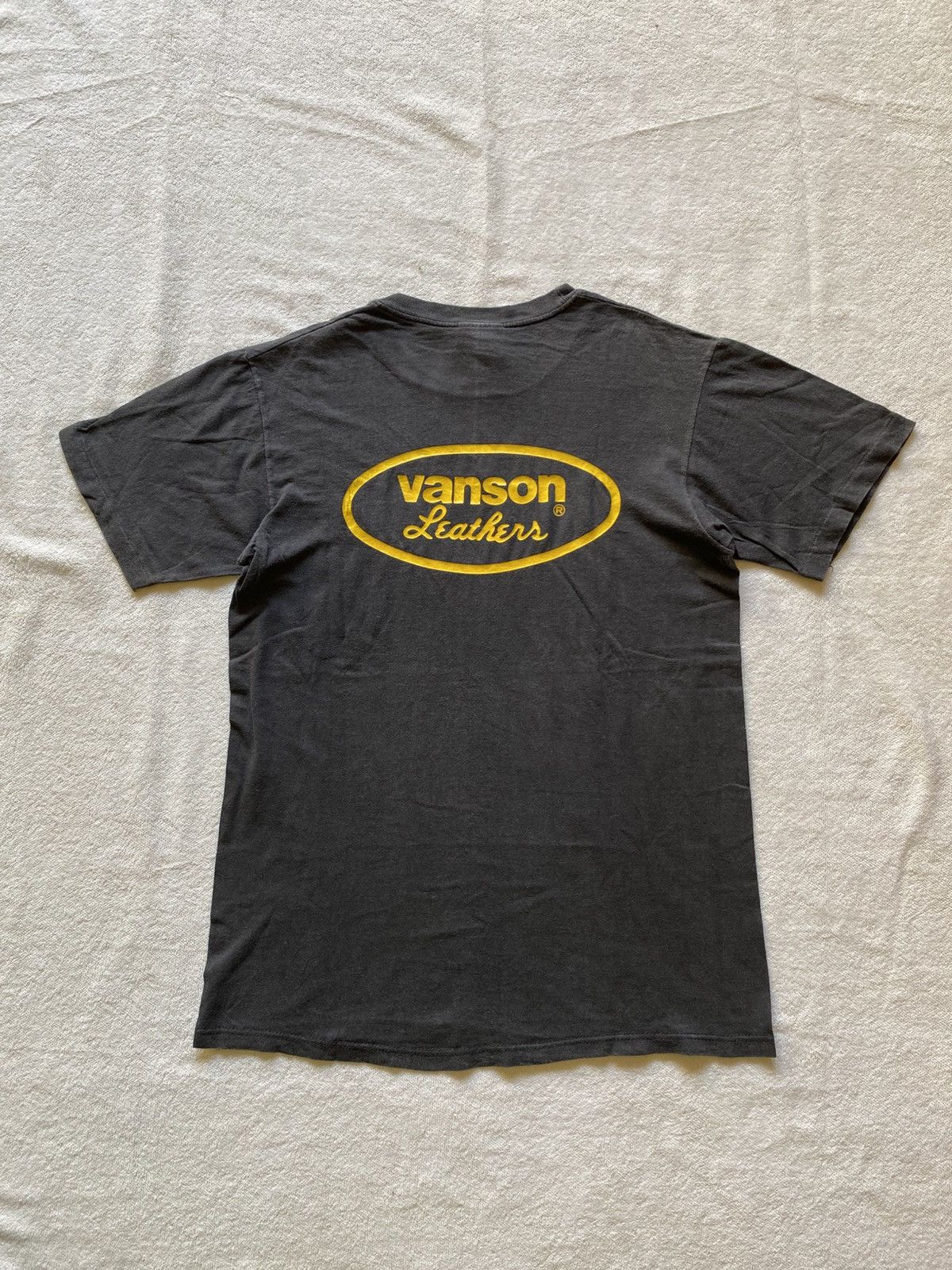 Vanson Leathers Vintage Faded Vanson Leather Tshirt by Hanes Size US M / EU 48-50 / 2 - 5 Thumbnail