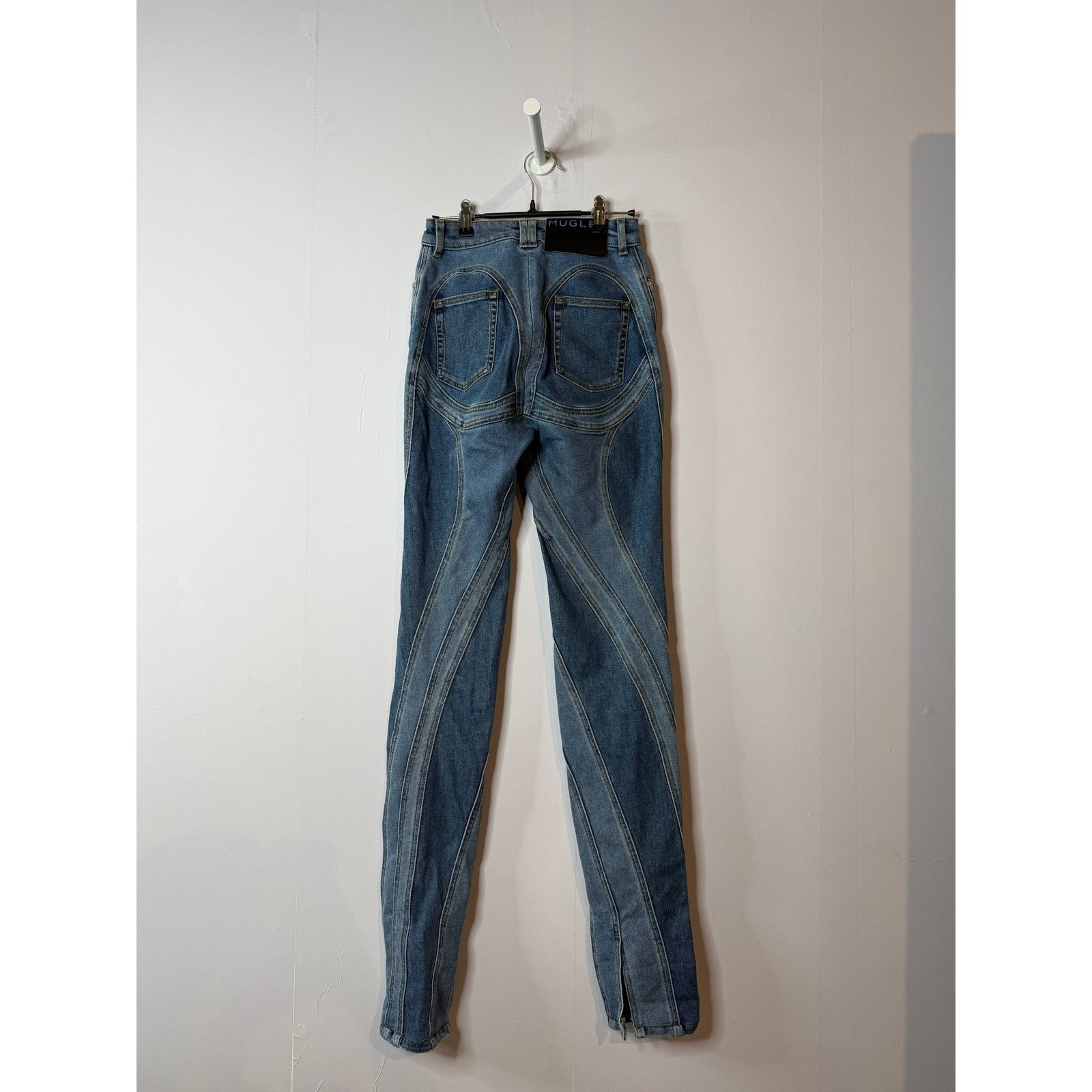 Other Muggler Light Wash Blue Jeans Size US 34 / EU 50 - 2 Thumbnail
