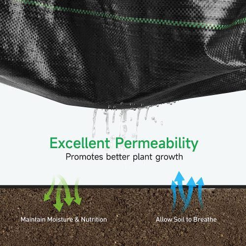 Designer × Homemade 3.5oz Weed Barrier Landscape Fabric 3ft x 300ft, Dual-Layer Size US L / EU 52-54 / 3 - 2 Thumbnail