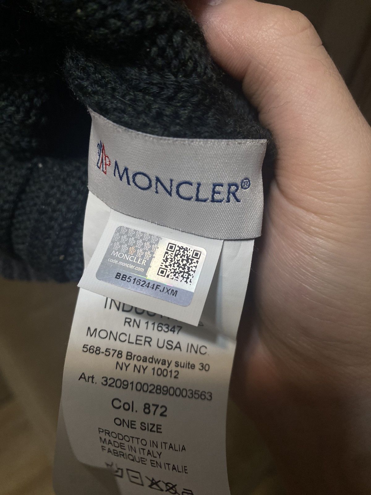 Moncler Moncler beretta beanie hat Size ONE SIZE - 2 Thumbnail