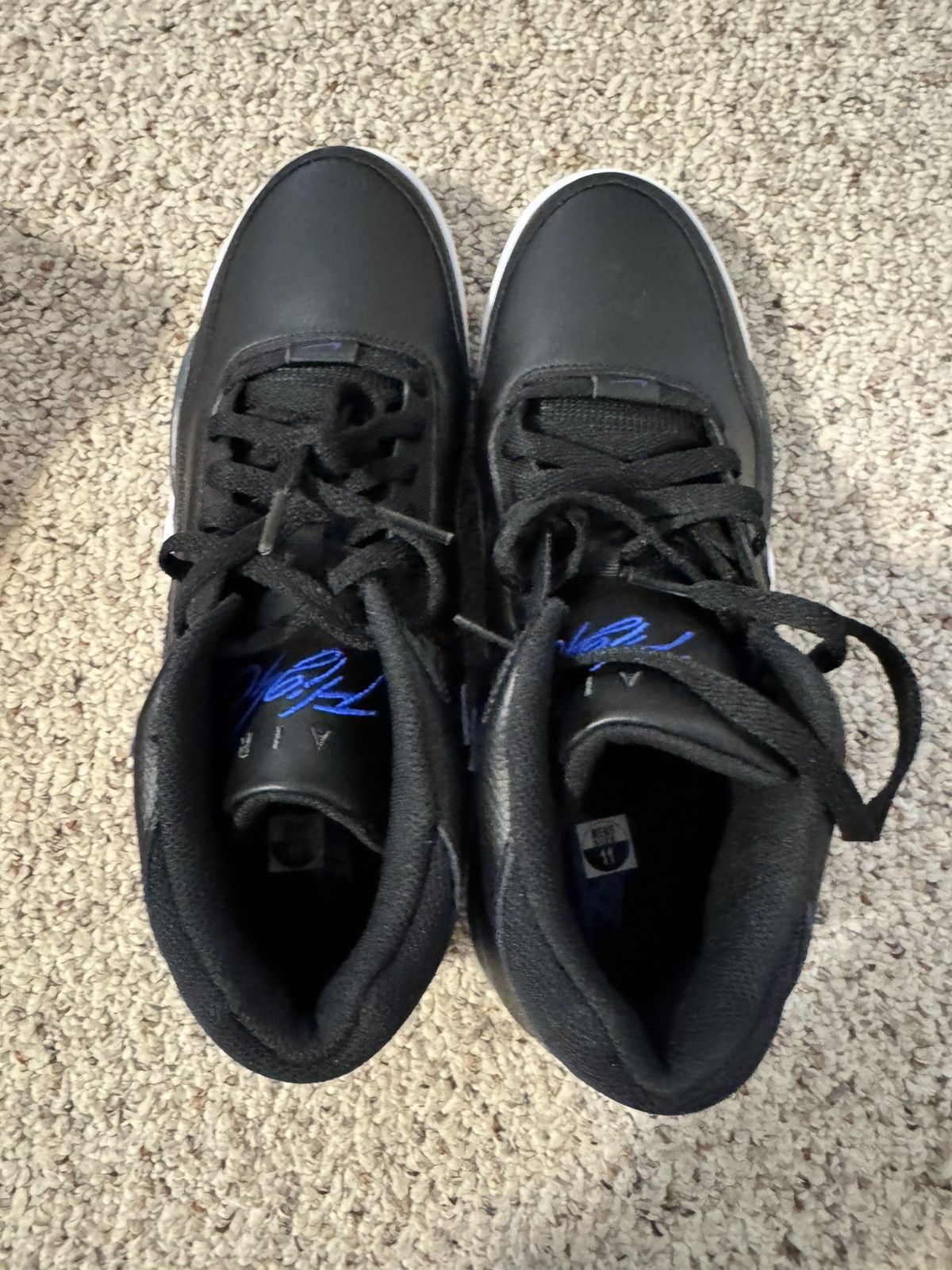 Nike Nike Flight Legacy Leather Black/Hyper Blue - Size Men's 11 Size US 11 / EU 44 - 10 Thumbnail