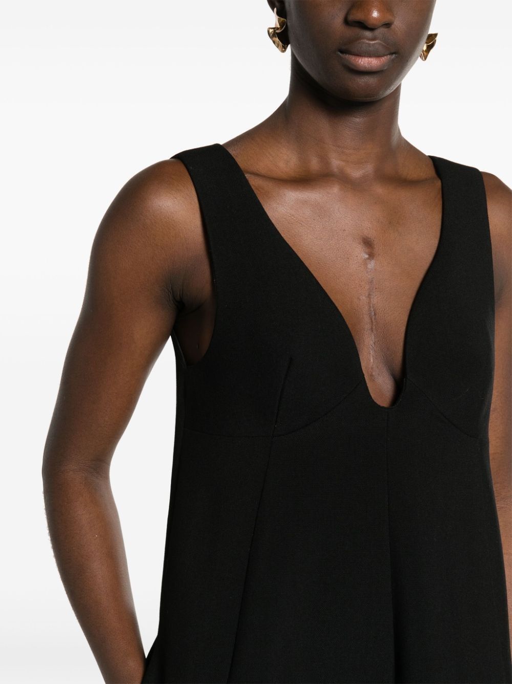Jil Sander o1w1db10825 Dress in Black Size S / US 4 / IT 40 - 5 Thumbnail