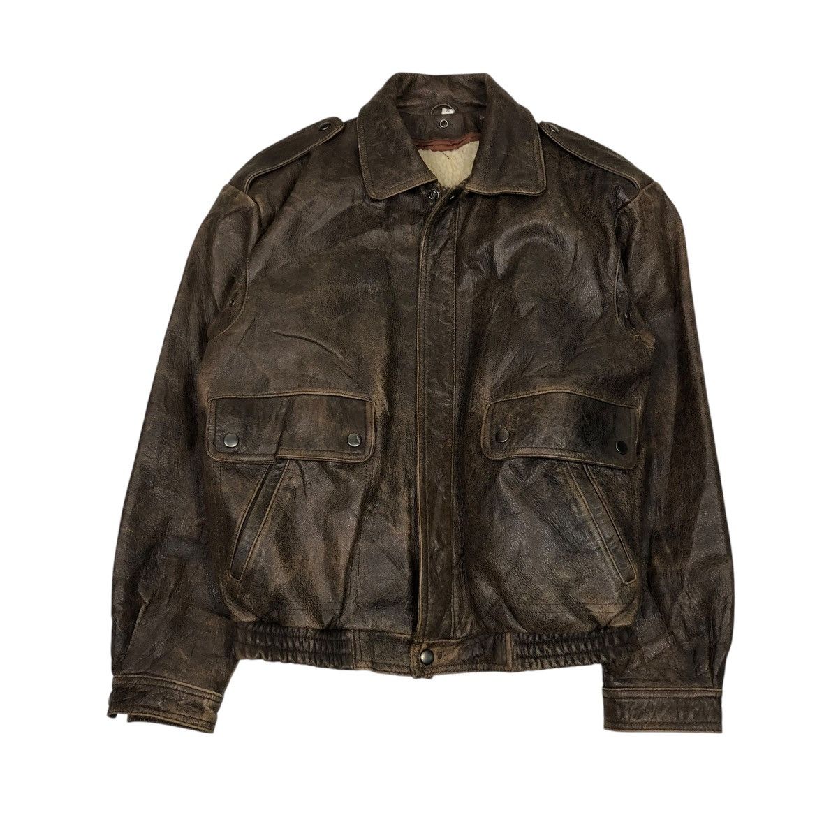 🔥VINTAGE LEATHER JACKET UNBRANDED JAPAN ISSEY MIYAKE