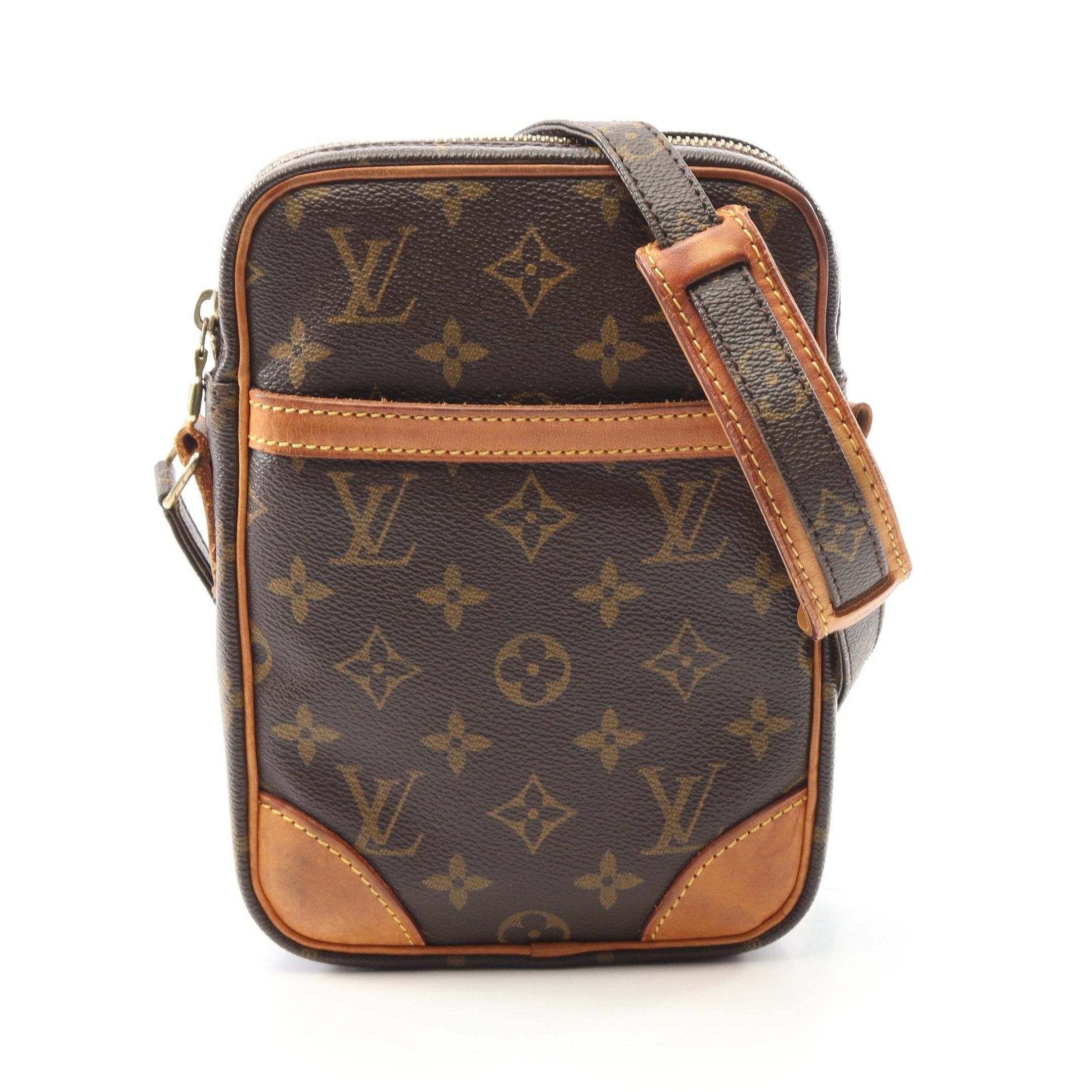 Louis Vuitton Louis Vuitton Danube Monogram Shoulder Bag Leather Brown Size ONE SIZE - 1 Thumbnail