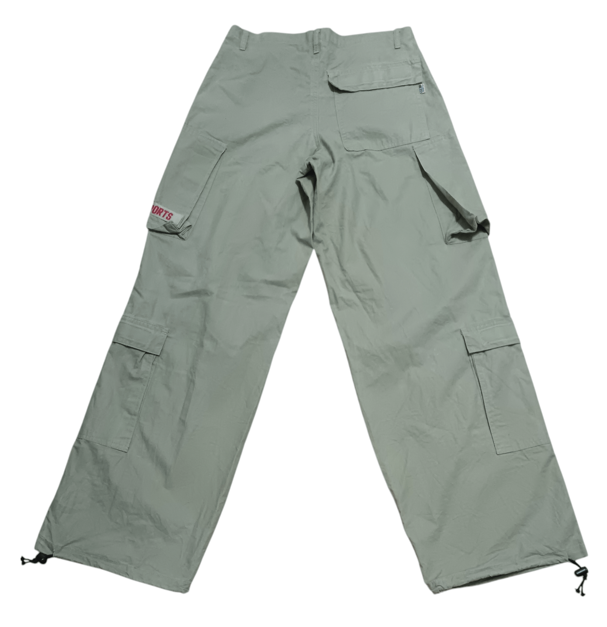 Japanese Brand RYU SPORTS MULTIPOCKET BAGGY CARGO PANT Size US 30 / EU 46 - 2 Thumbnail