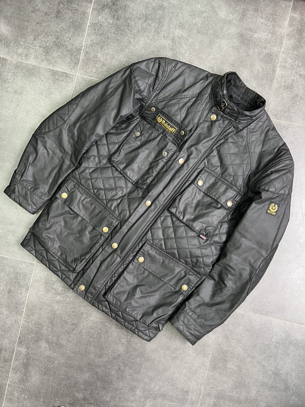 Belstaff × Vintage Vintage Belstaff quilted Wax Motorcycle jacket Size US L / EU 52-54 / 3 - 4 Thumbnail