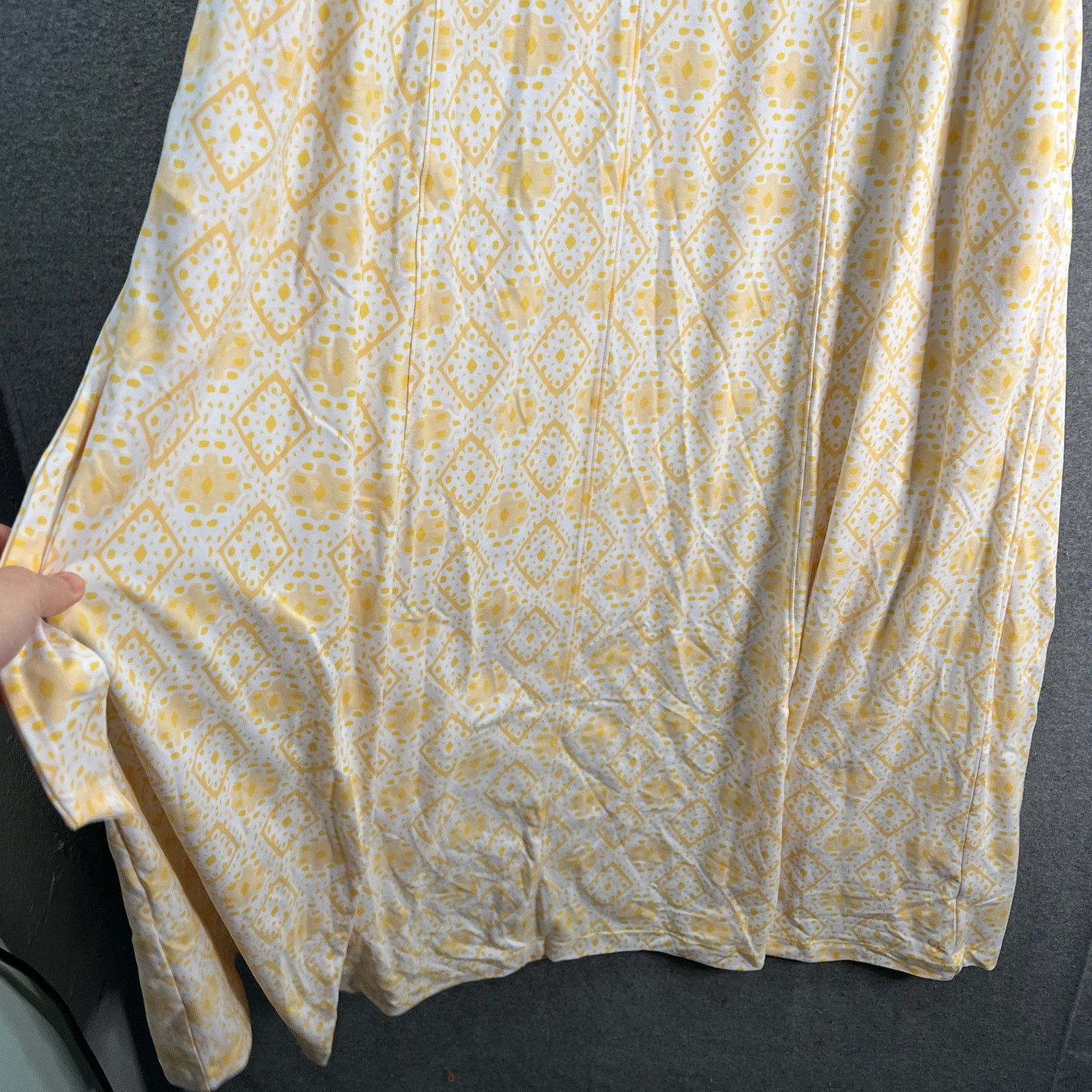 Other Cuddl Duds Petite Flexwear Paneled Maxi Dress Yellow Size S / US 4 / IT 40 - 6 Thumbnail