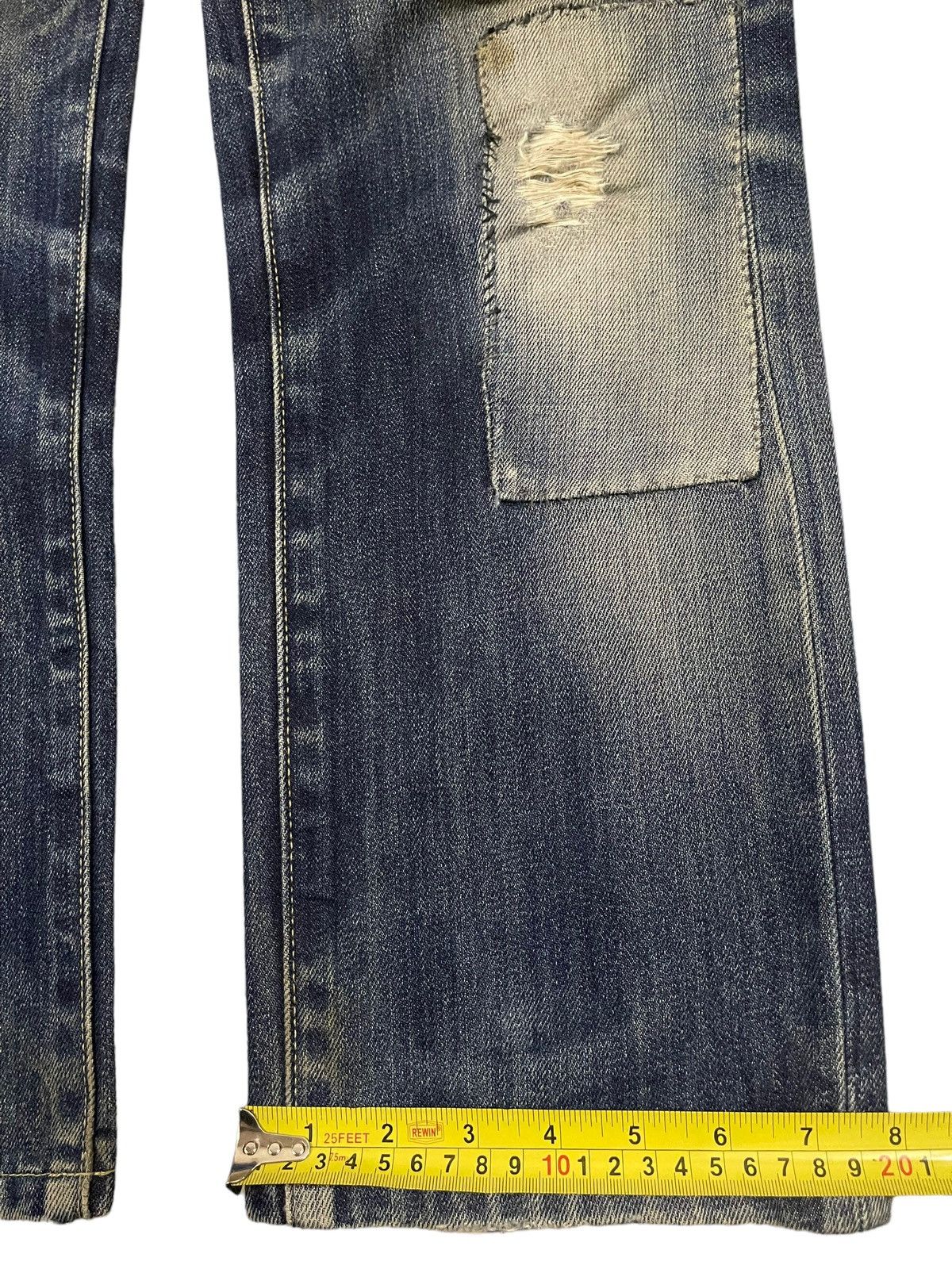 Uniqlo Vintage Japanese Uniqlo Mud Wash Patch Style Loose Jeans Size US 32 / EU 48 - 14 Thumbnail