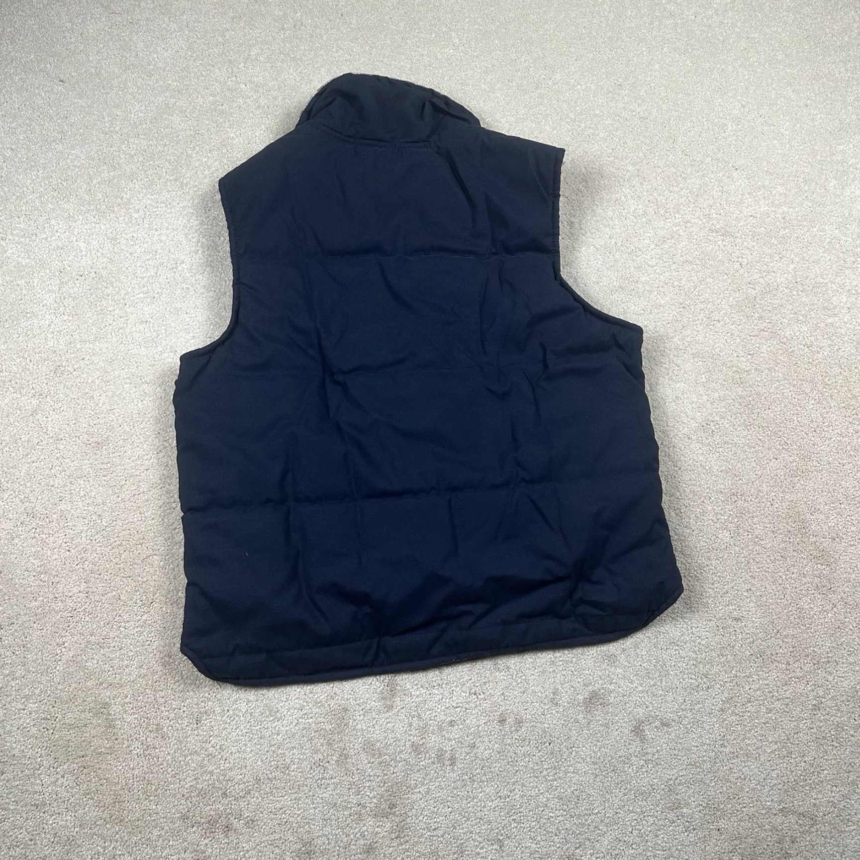 Vintage VINTAGE Wear-Guard Puffer Vest Mens Medium Blue Brown Plaid 80s USA Quilted Size US M / EU 48-50 / 2 - 2 Thumbnail