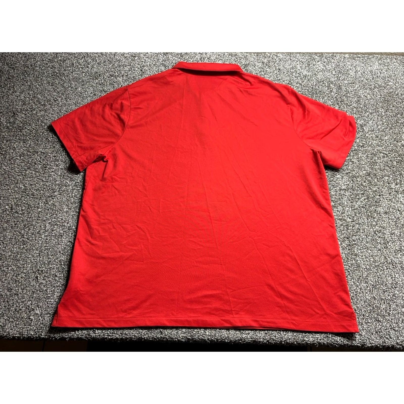 Nike Nike Polo Shirt Mens 3XL Red Dri-FIT Solid Golf Casual Top Size US XXL / EU 58 / 5 - 3 Thumbnail