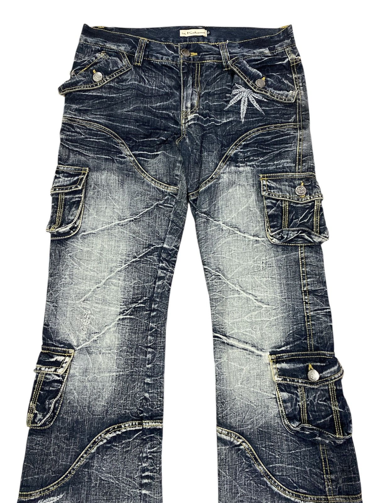 Japanese Brand Japanese brand marijuana Flare multipocket Pants Size US 32 / EU 48 - 2 Thumbnail
