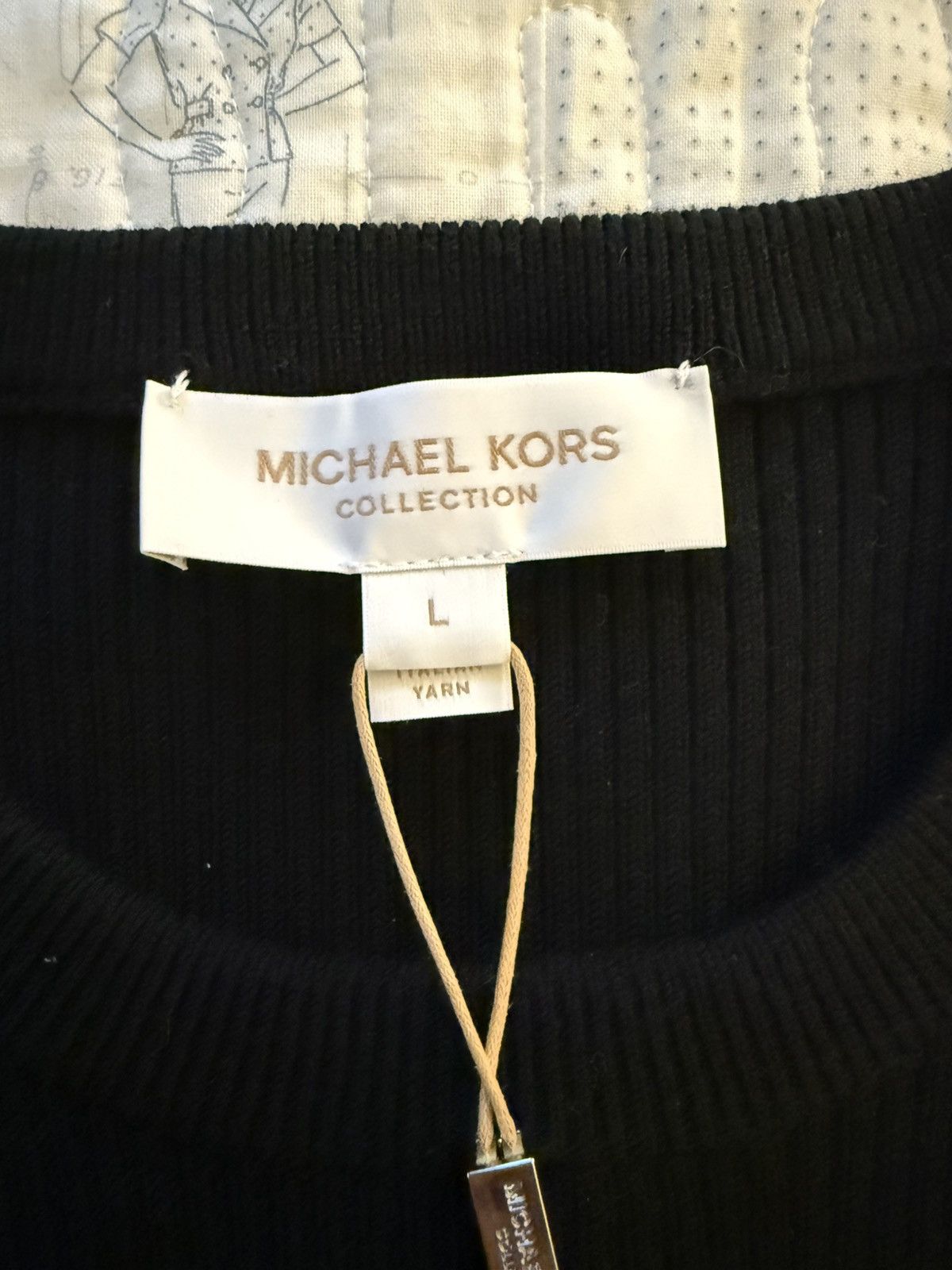 Michael Kors Michael Kors- Wool Blend Flare Sleeve Dress- L Size L / US 10 / IT 46 - 3 Thumbnail