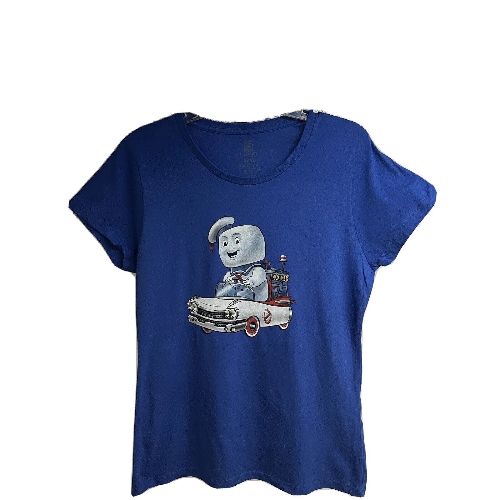 Teefury Teefury Ghostbusters Stay Puft Echo 1 Blue Graphic Tee 3XL Size 3XL / US 20-22 - 1 Thumbnail