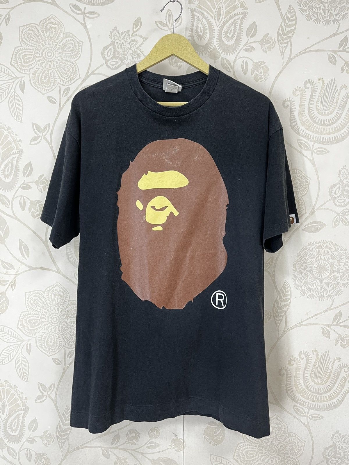 Bape Vintage BAPE Nigo Big Mirror Logo TShirt Japan Size US XL / EU 56 / 4 - 4 Thumbnail