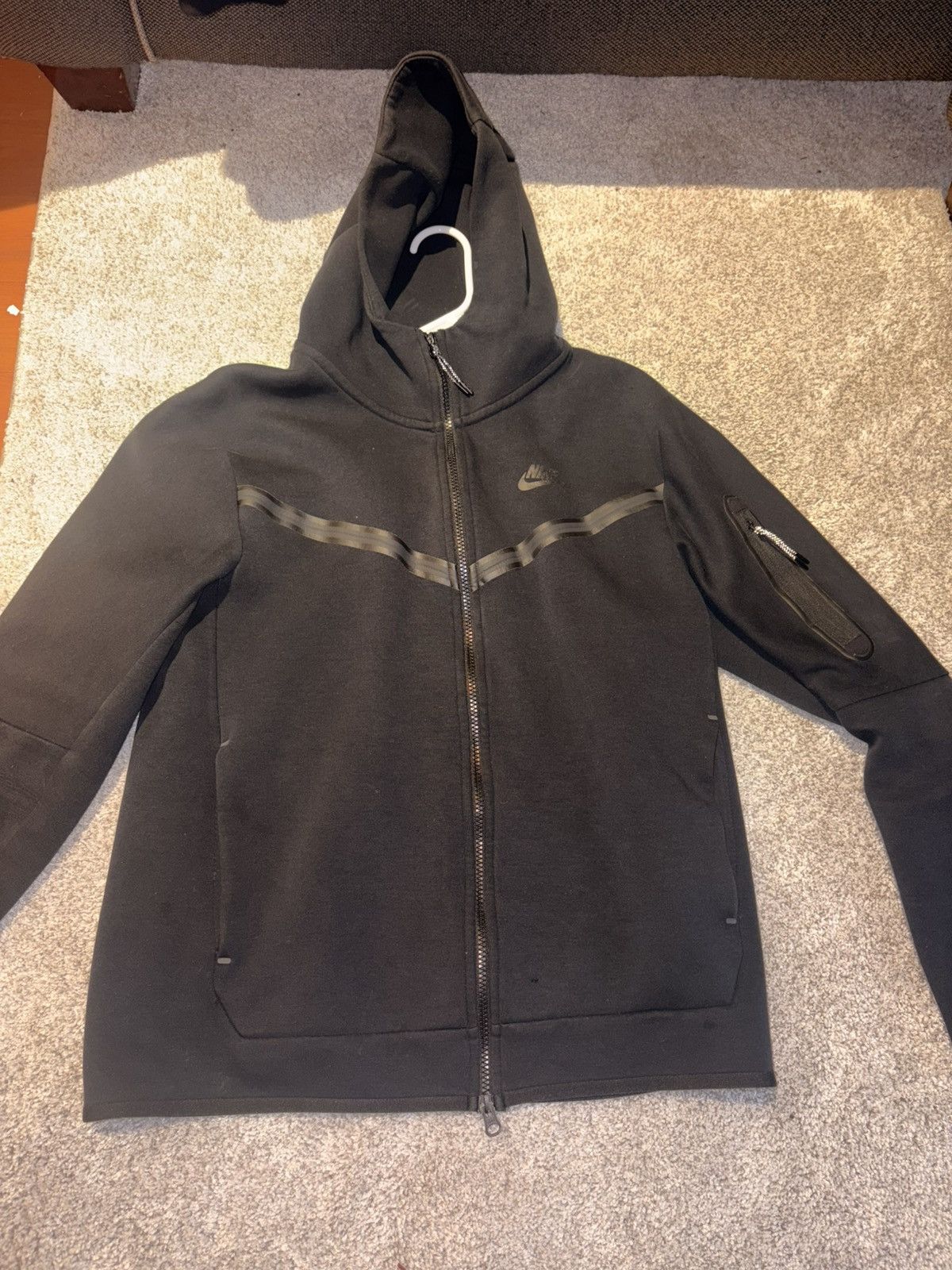 Nike Black Nike Tech Zip-Up Size US L / EU 52-54 / 3 - 1 Thumbnail