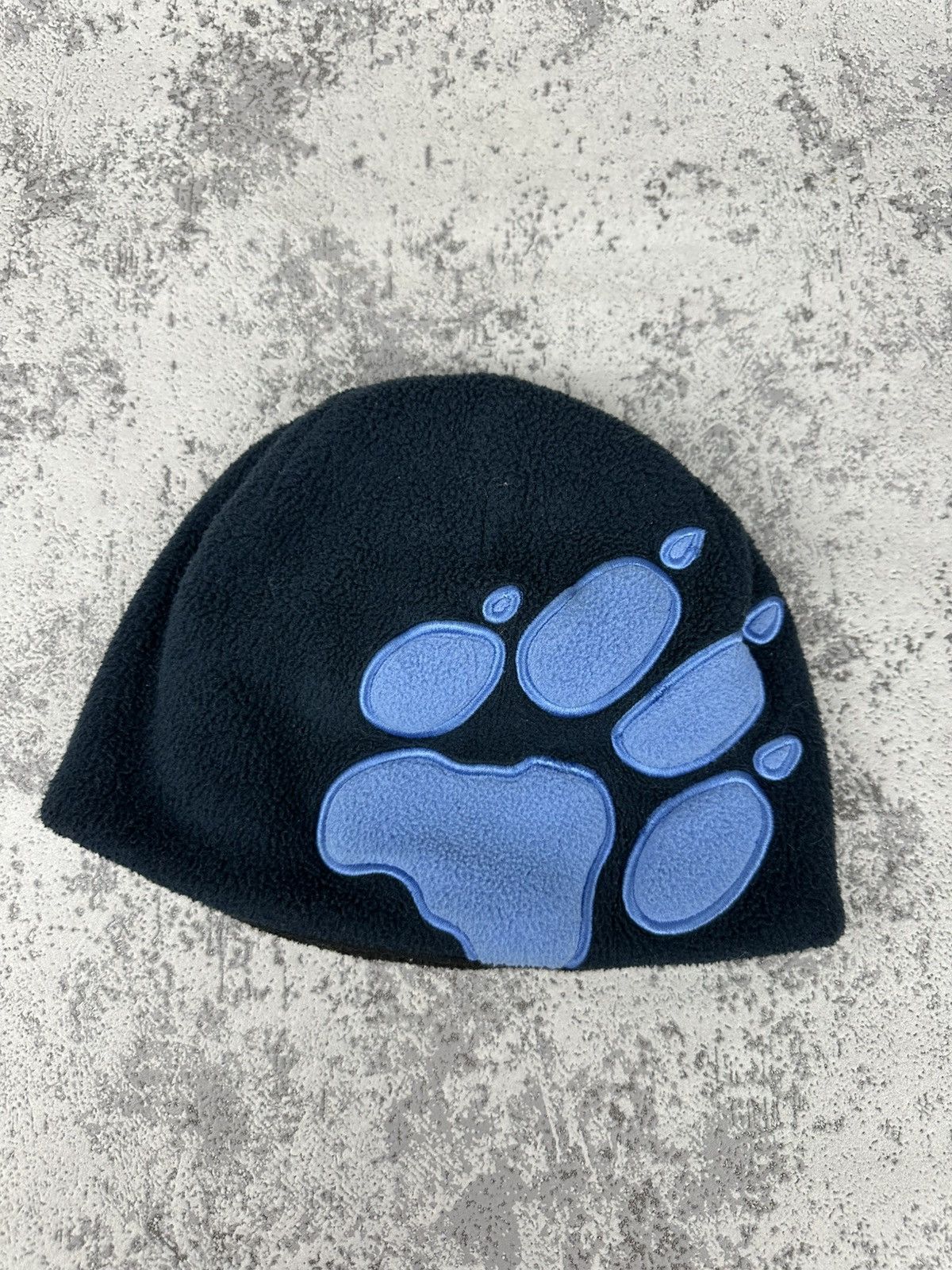 Jack Wolfskin Jack Wolfskin Fleece Paw Beanie Hat Black/Blue Kids Size Size 26 - 1 Thumbnail