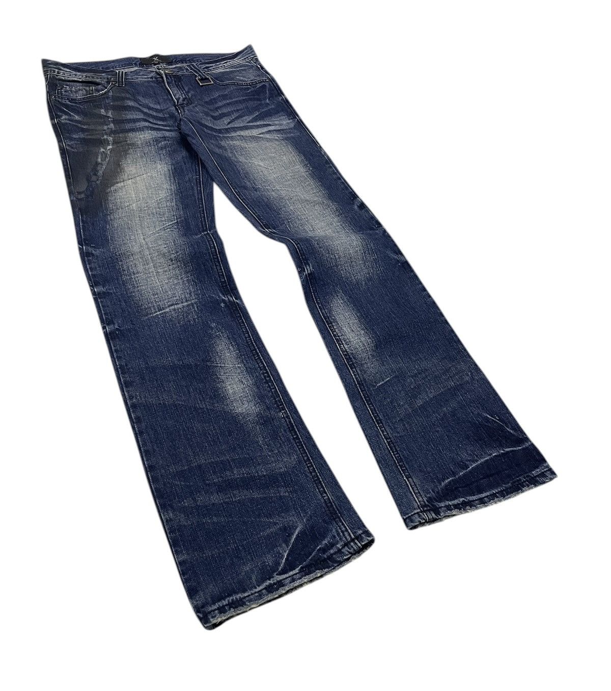 If Six Was Nine XFRM Japan Distressed Jeans Size US 34 / EU 50 - 3 Thumbnail