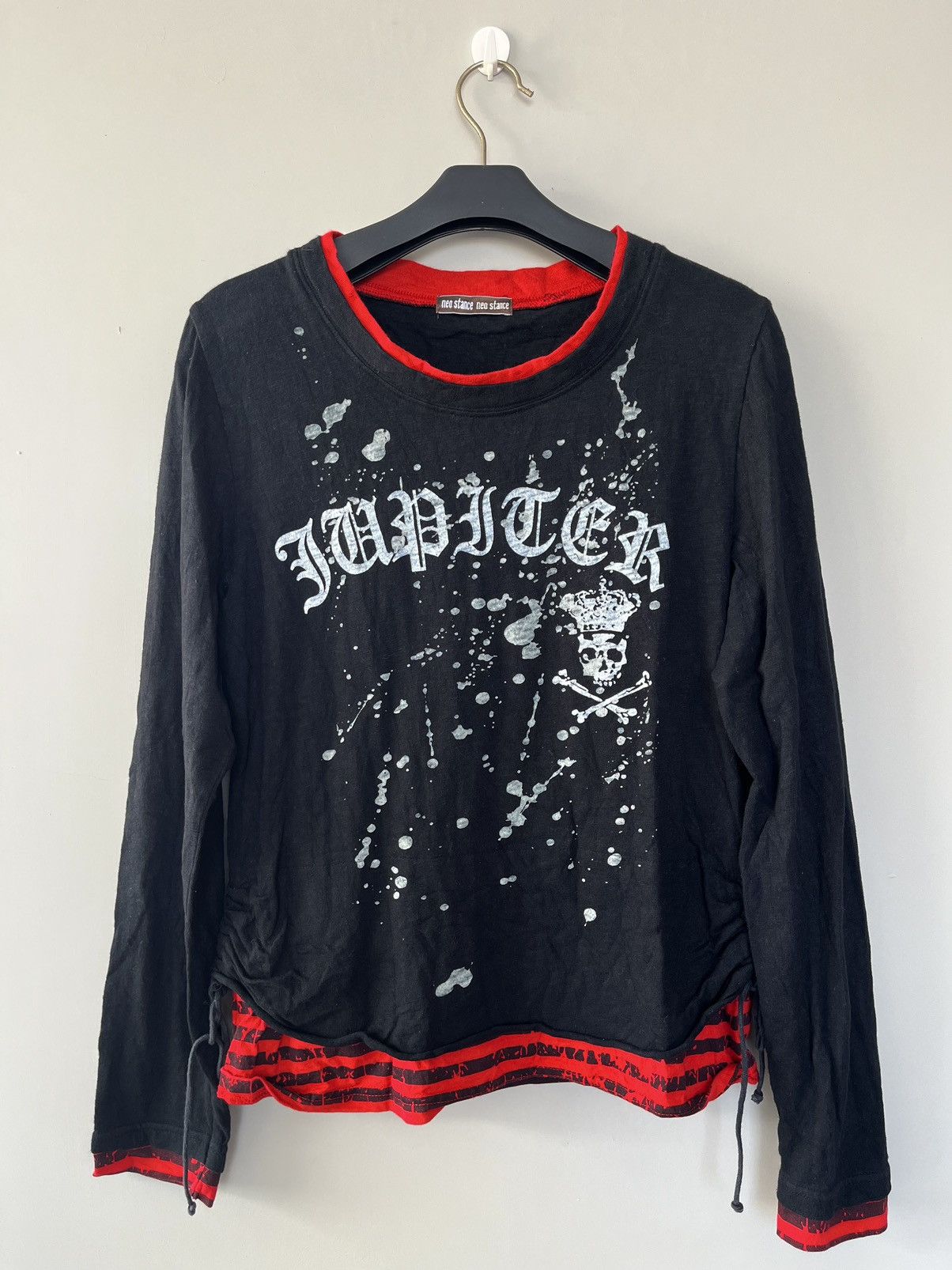 14th Addiction × KMRii × Yasuyuki Ishii JAPANESE NEO STANCE DOUBLE LAYER POEM SKULL GOTHIC PUNK Size US M / EU 48-50 / 2 - 1 Thumbnail