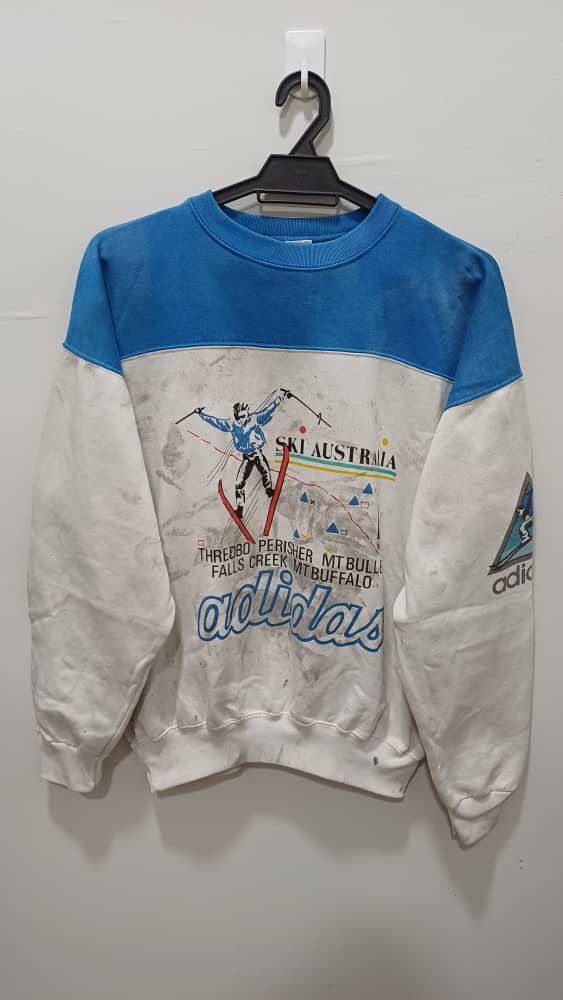 Adidas VINTAGE 80's ADIDAS SKI SWEATSHIRT Size US M / EU 48-50 / 2 - 1 Thumbnail