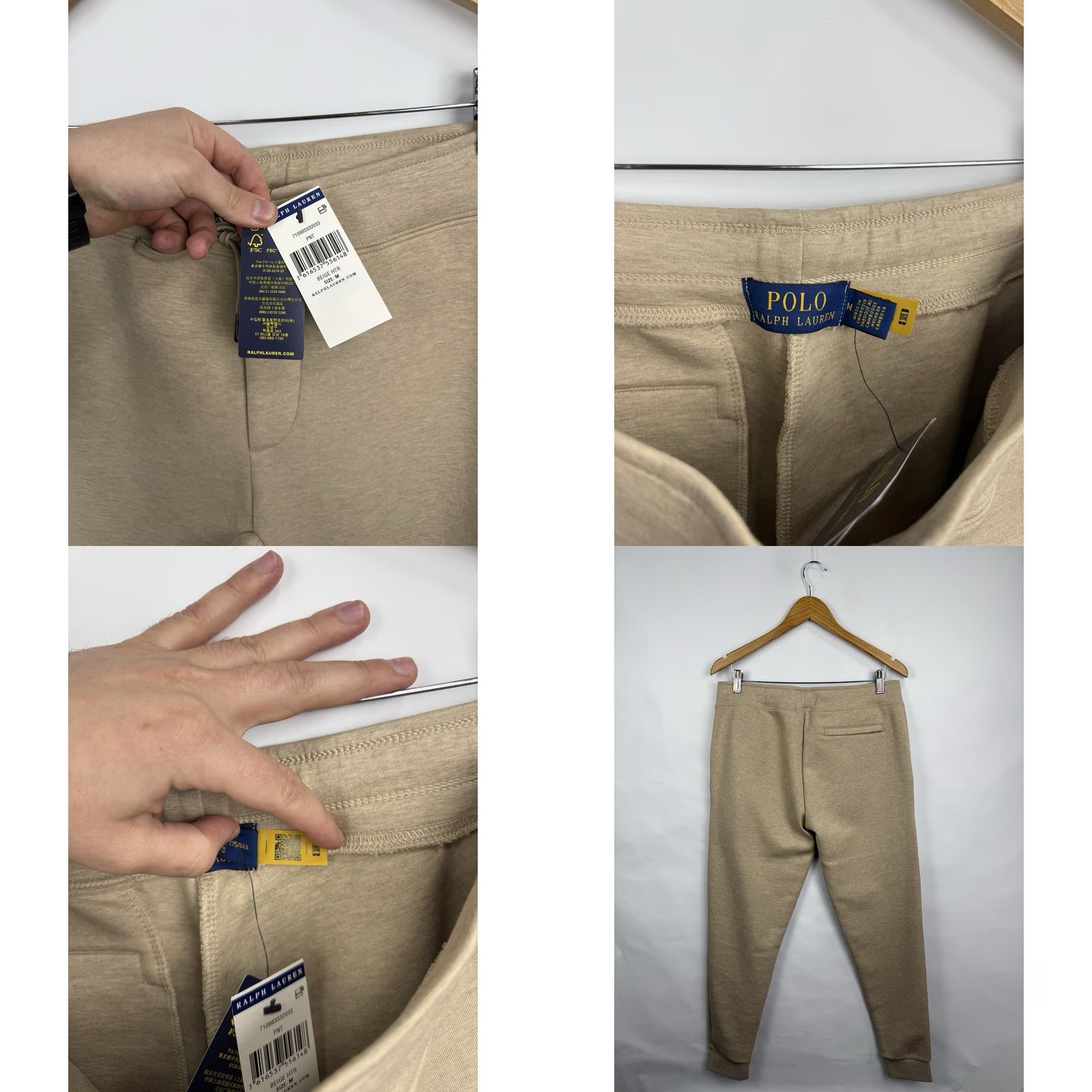 Ralph Lauren NWT Polo Ralph Lauren Jogger Pant Beige M Men Knit Double-Knit Activewear pants Size US M / EU 48-50 / 2 - 9 Thumbnail