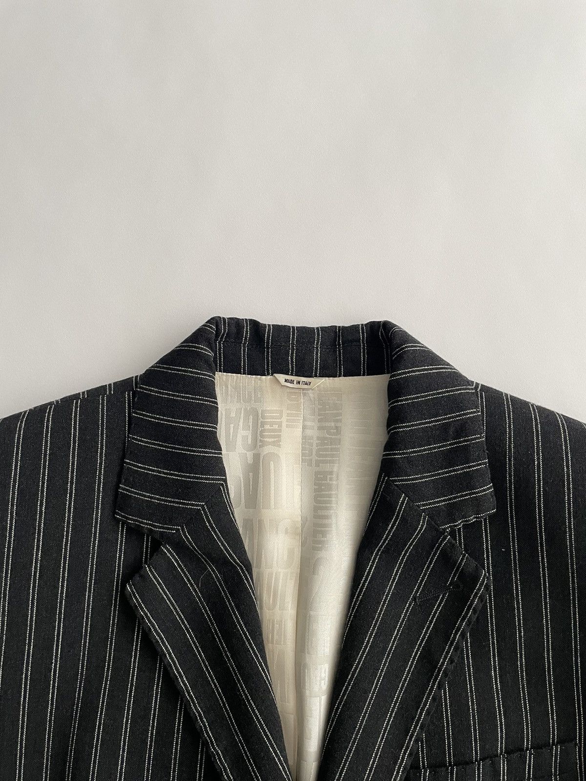Jean Paul Gaultier Jean Paul Gaultier 2000’s Striped Wool Blazer Size US S / EU 44-46 / 1 - 8 Thumbnail