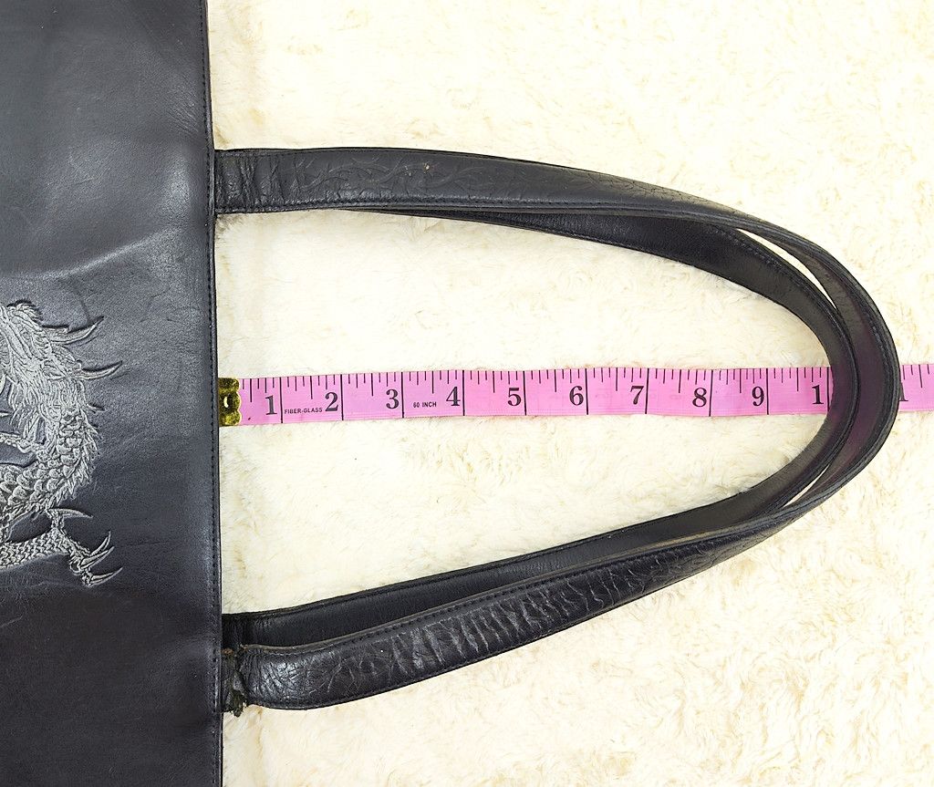 Jean Paul Gaultier Distressed JEAN PAUL GAULTIER dragon tatoo leather tote bag Size ONE SIZE - 12 Thumbnail