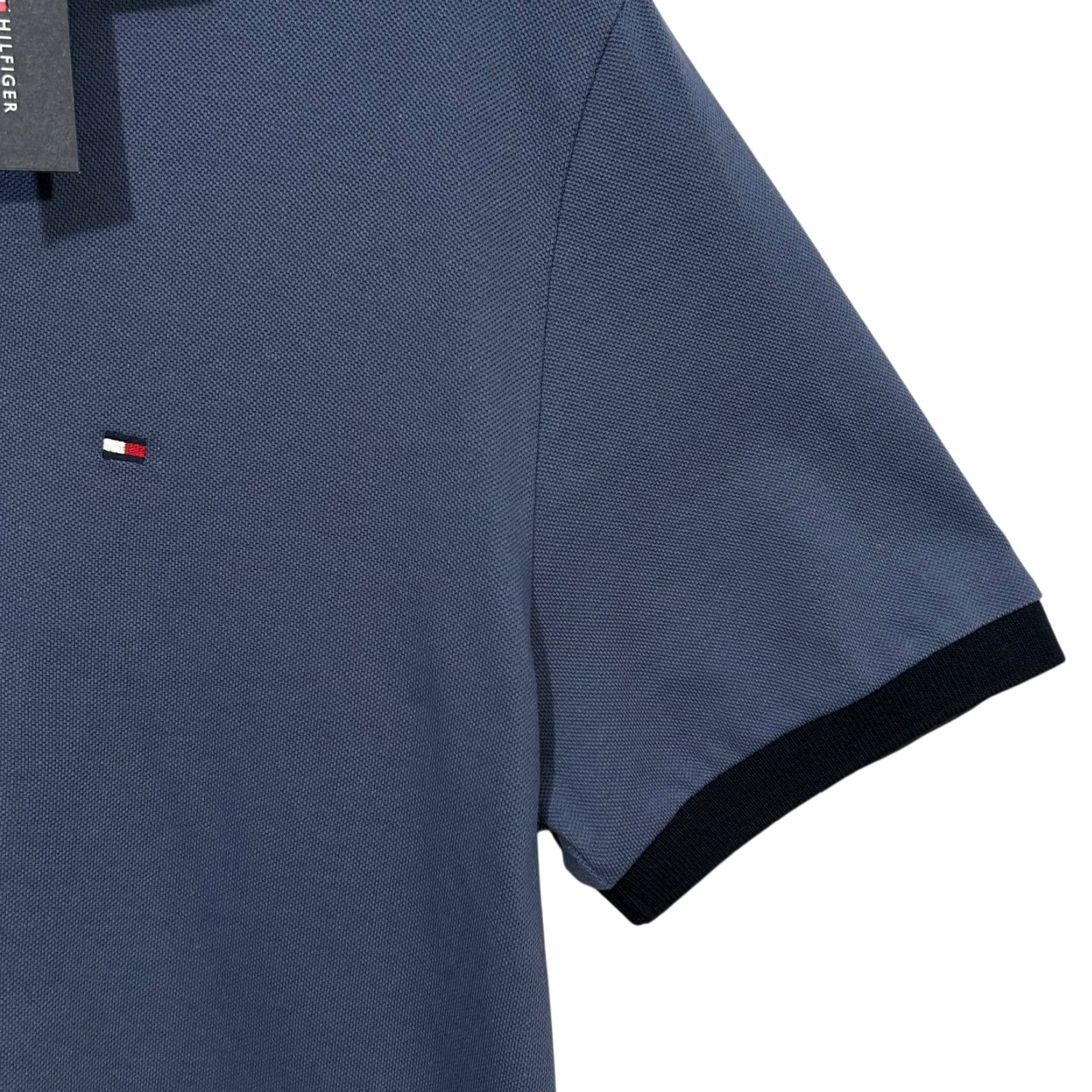 Tommy Hilfiger Tommy Hilfiger Men's Polo Shirt Indigo Blue Cotton Short Sleeve Johnny Collar M Shirt – 100% Cotton, Regular Fit, Logo, Chest 41 in, Casual Size US M / EU 48-50 / 2 - 3 Thumbnail