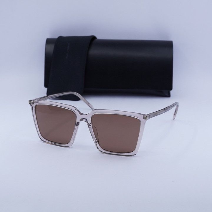 Saint Laurent Paris New Saint Laurent SL474 003 Sunglasses - Nude Frame, Brown Size ONE SIZE - 11 Thumbnail