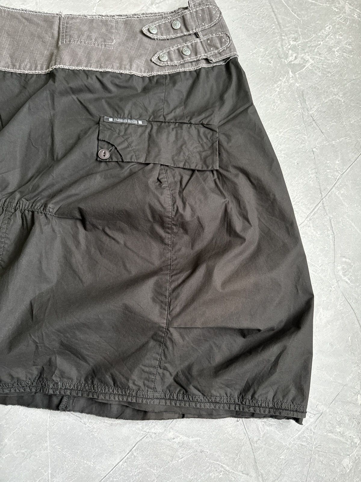 Marithe + Francois Girbaud VTG Marithe Francois Girbaud Cargo Midi Skirt Avantgarde Y2k Size 28" / US 6 / IT 42 - 5 Thumbnail
