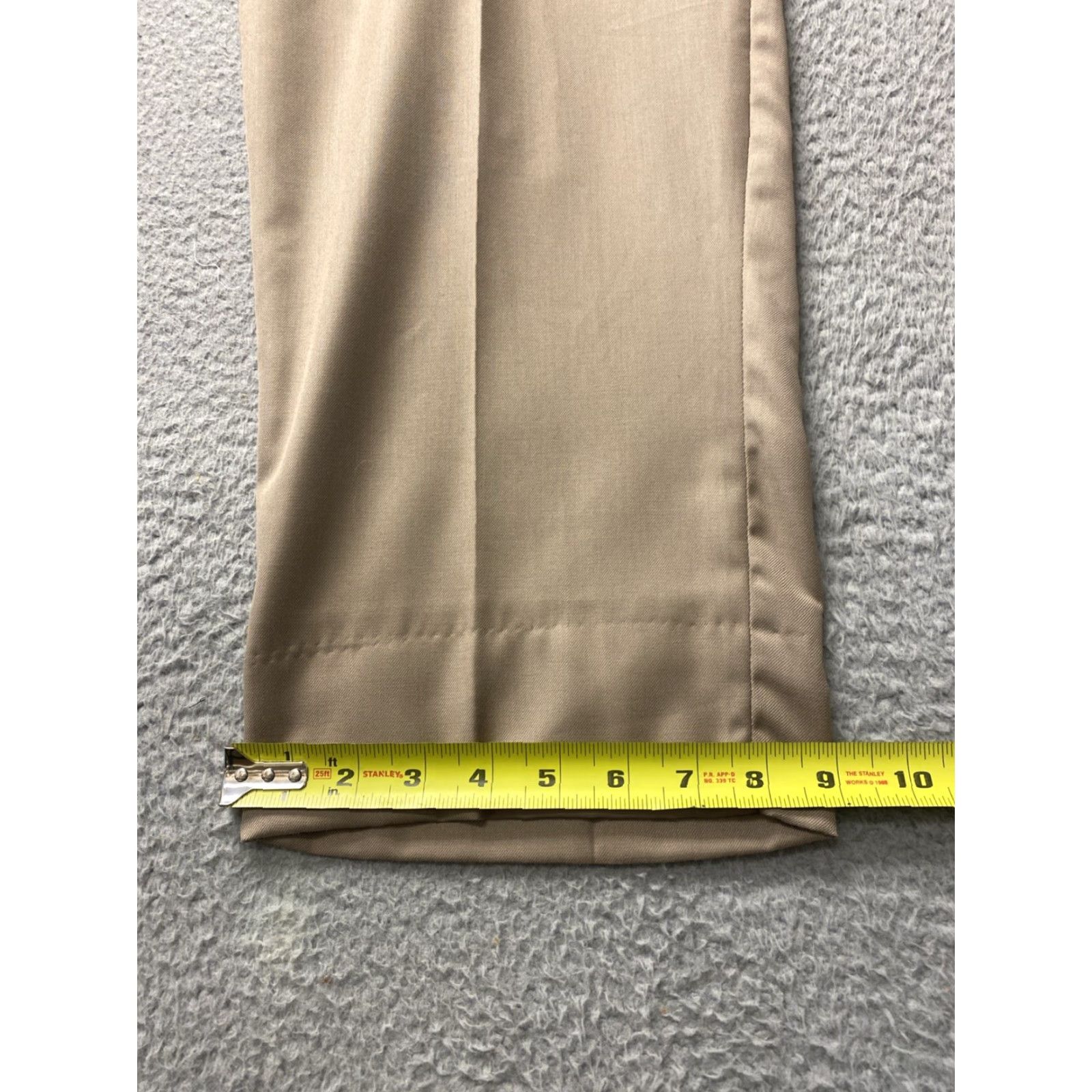 Pronto Uomo Pronto Uomo Dress Pants 40x30 Dark Ginger Flat Front Wool Regular Fit Mens Size US 40 / EU 56 - 4 Thumbnail