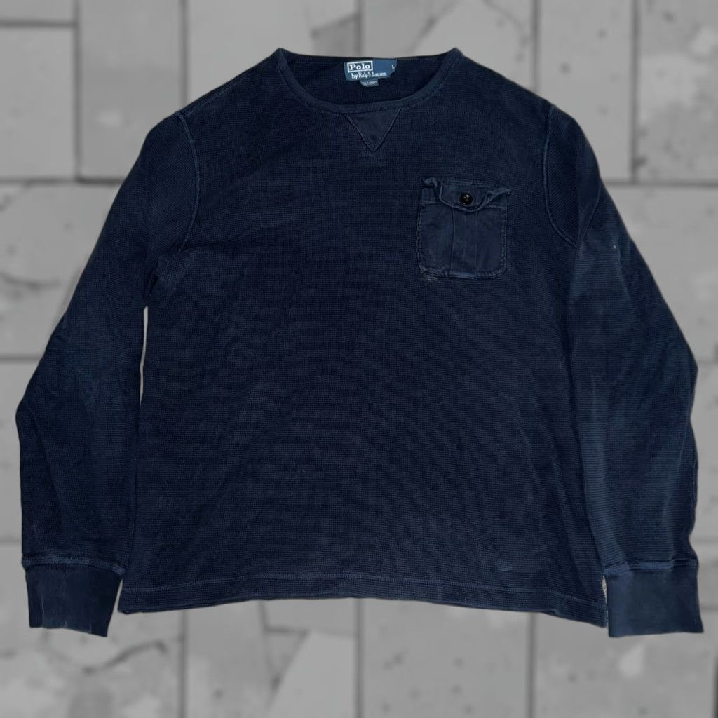 Polo Ralph Lauren Polo Ralph Lauren Blue Longsleeve Thermal Shirt Mens L Regular Size T-Shirt Size US L / EU 52-54 / 3 - 1 Thumbnail