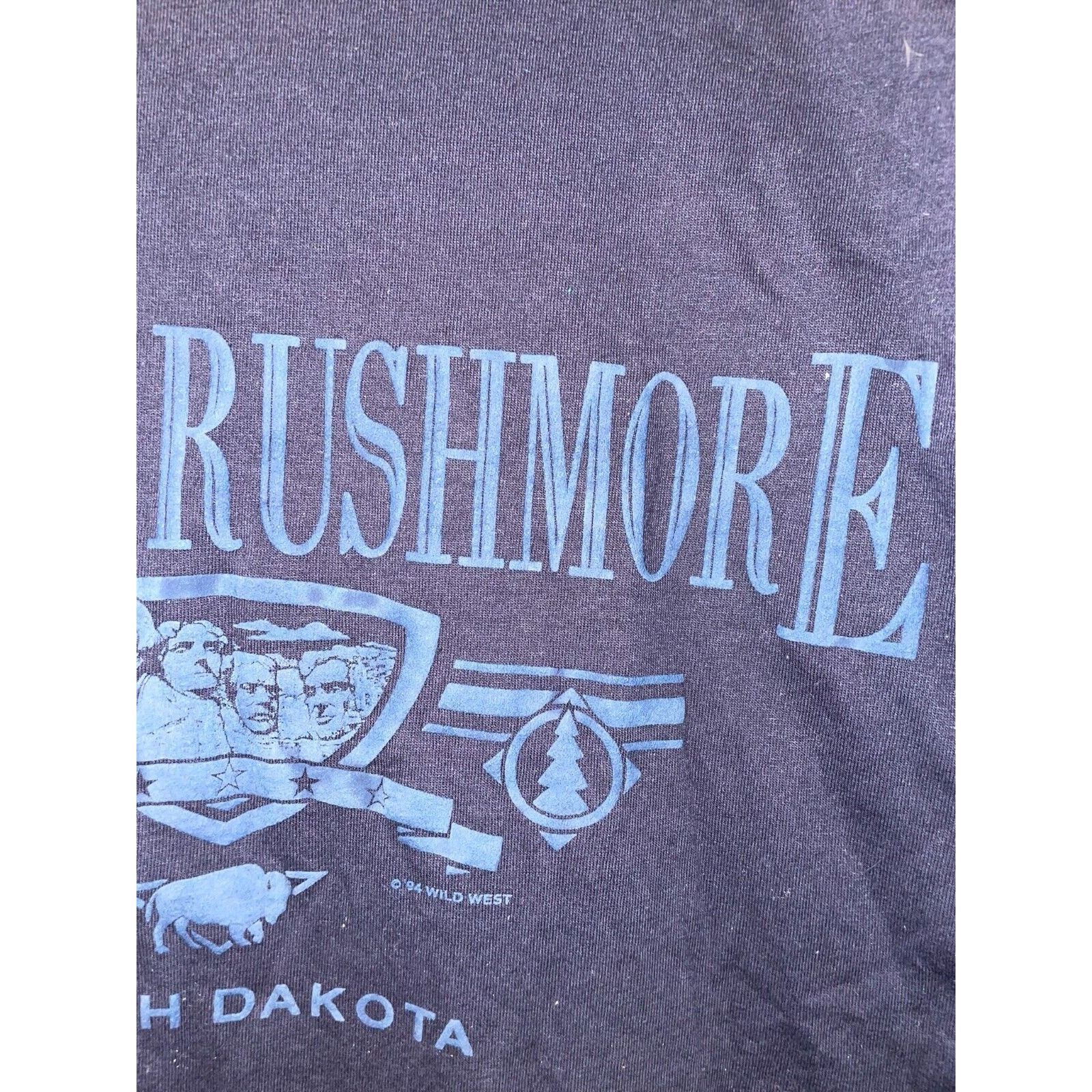 Jerzees Vintage Mount Rushmore Shirt South Dakota Blue Tee VTG 90s L Size US L / EU 52-54 / 3 - 5 Thumbnail