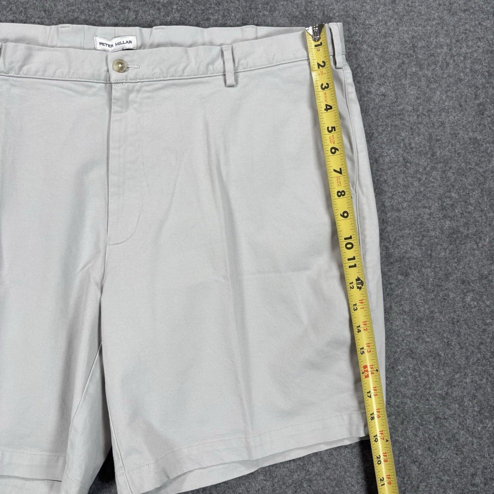 Peter Millar Peter Millar Crown Chino Shorts Men's 42 Grey ME0B05 NWT Size US 42 / EU 58 - 9 Thumbnail