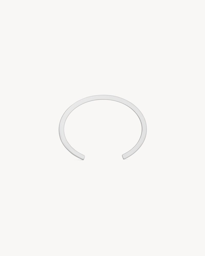 Saint Laurent Paris o1s1wg110126 798708 Size: OS / Stacked Cuff Bracelet Metal Size ONE SIZE - 2 Thumbnail