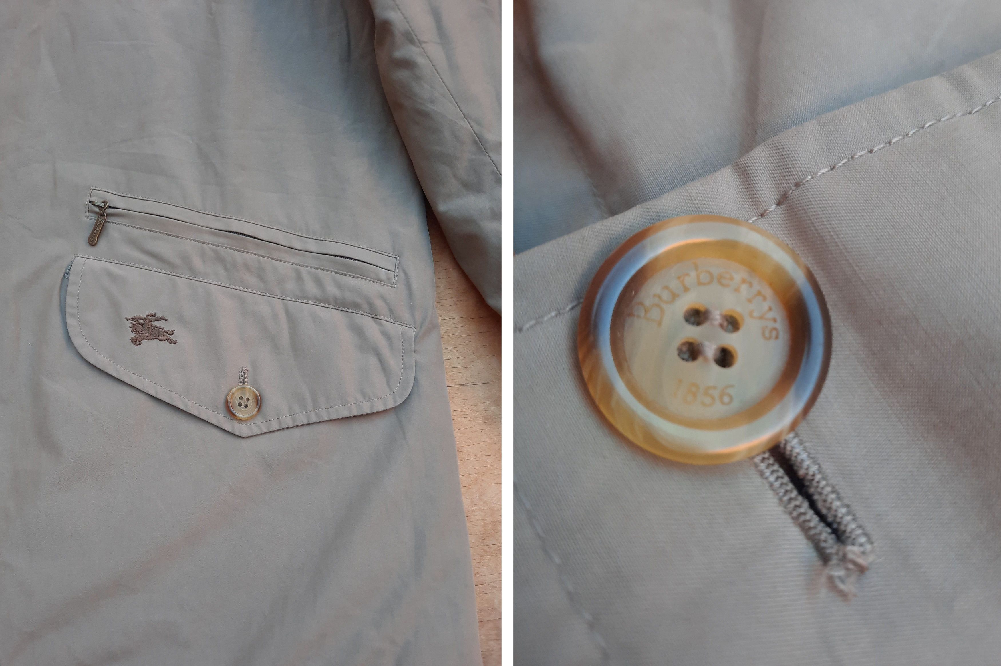 Burberry 90s Burberrys khaki Chore Jacket wool lining & collar Size US L / EU 52-54 / 3 - 8 Thumbnail
